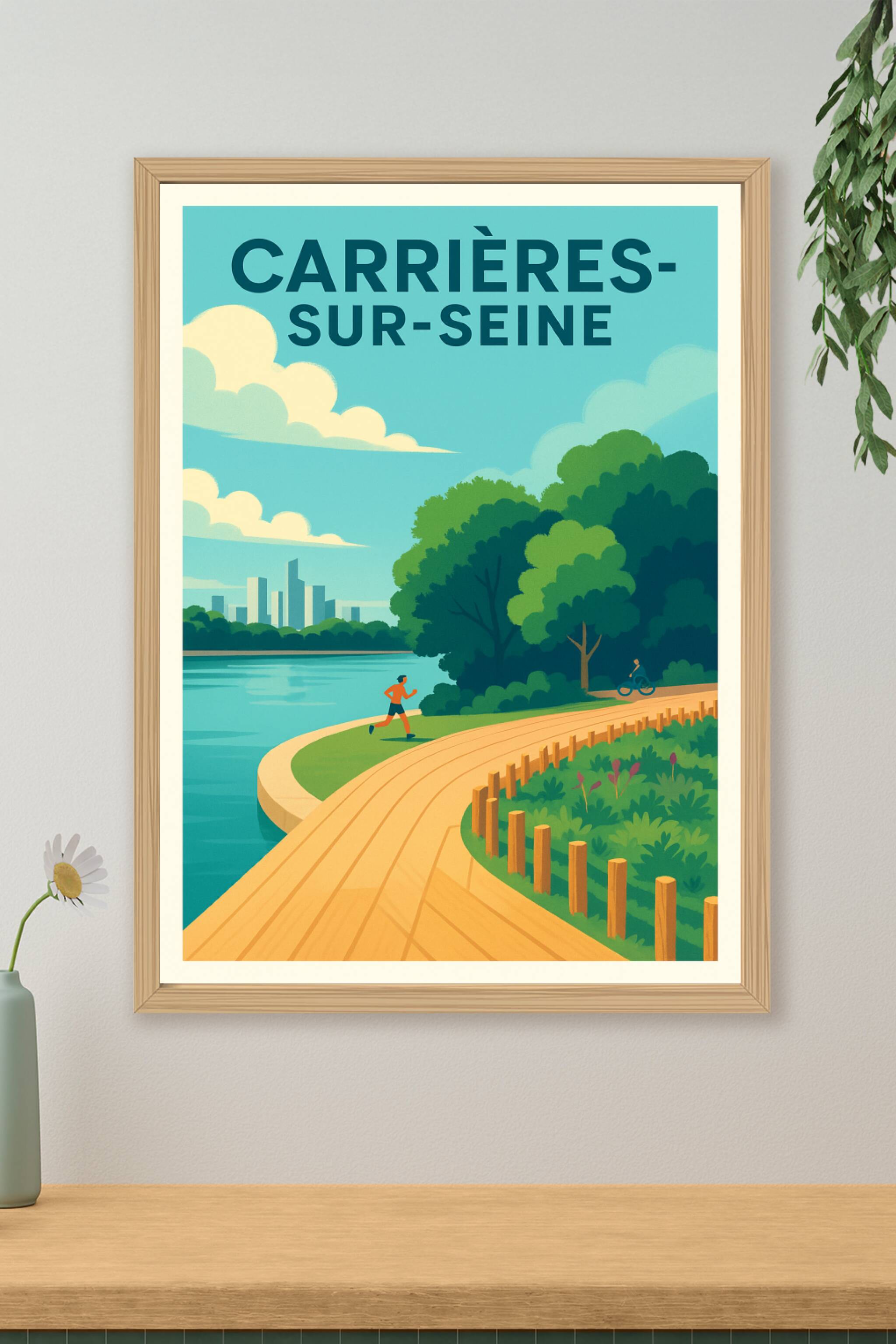 Affiche de Carrières-sur-Seine - Évasion nature en bord de Seine
