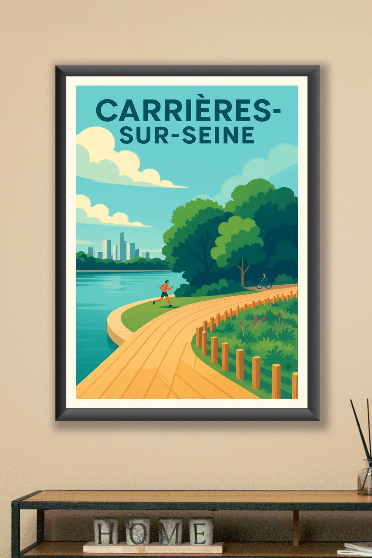 Affiche de Carrières-sur-Seine - Évasion nature en bord de Seine