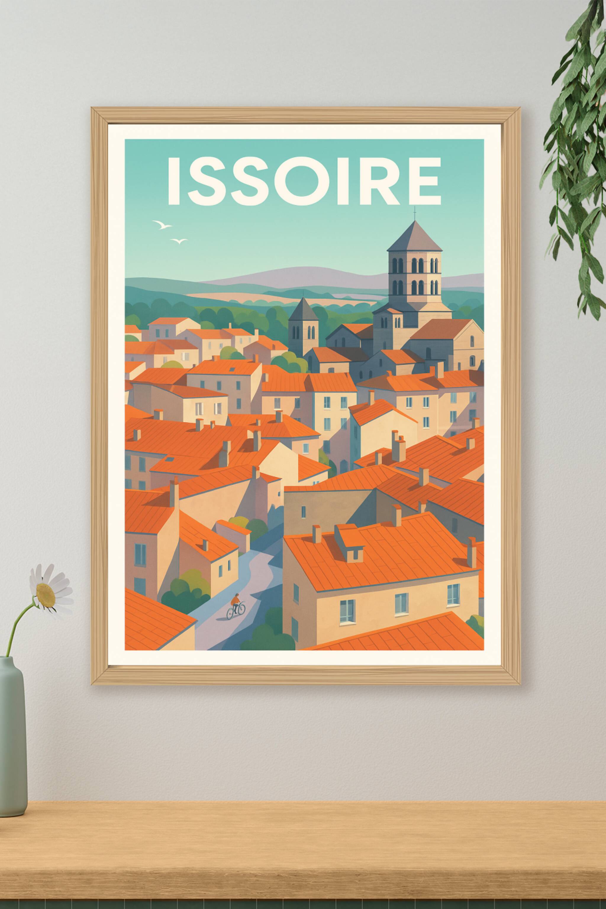 Affiche de Issoire - Charme et sérénité au cœur de l'Auvergne