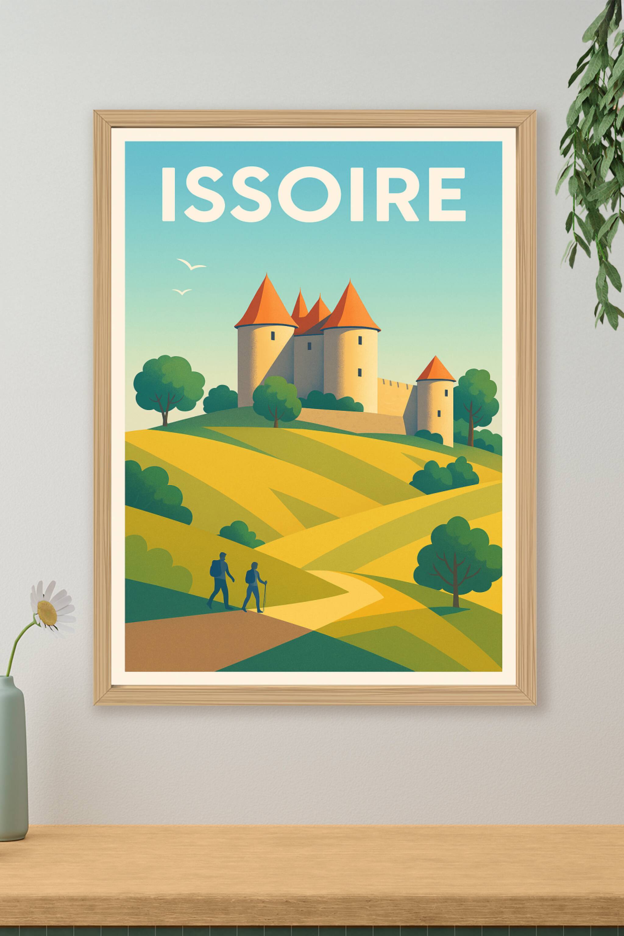Affiche de Issoire - Charme médiéval et nature apaisante