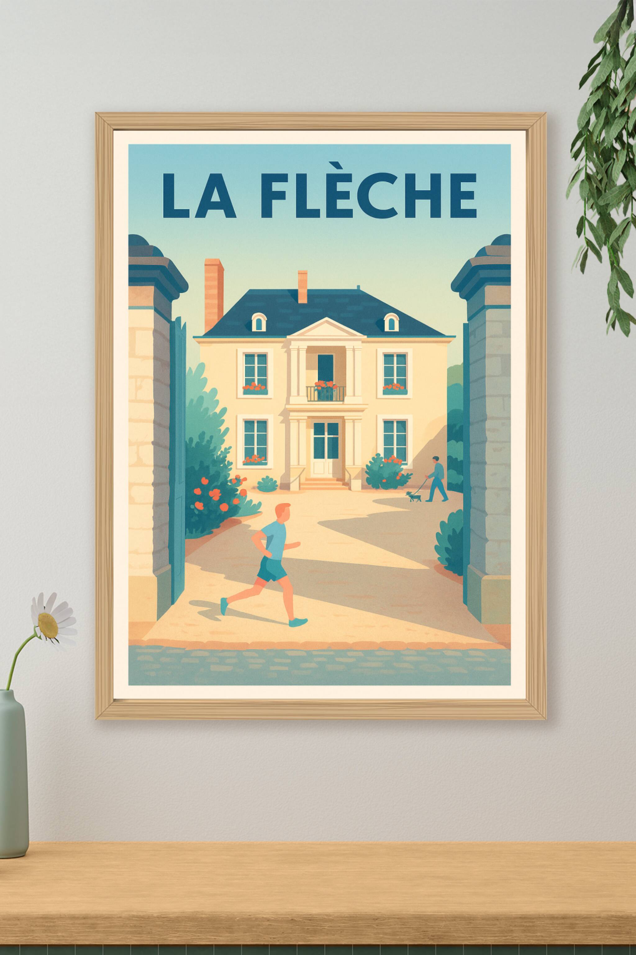Affiche de La Flèche - Charme et tranquillité en Sarthe