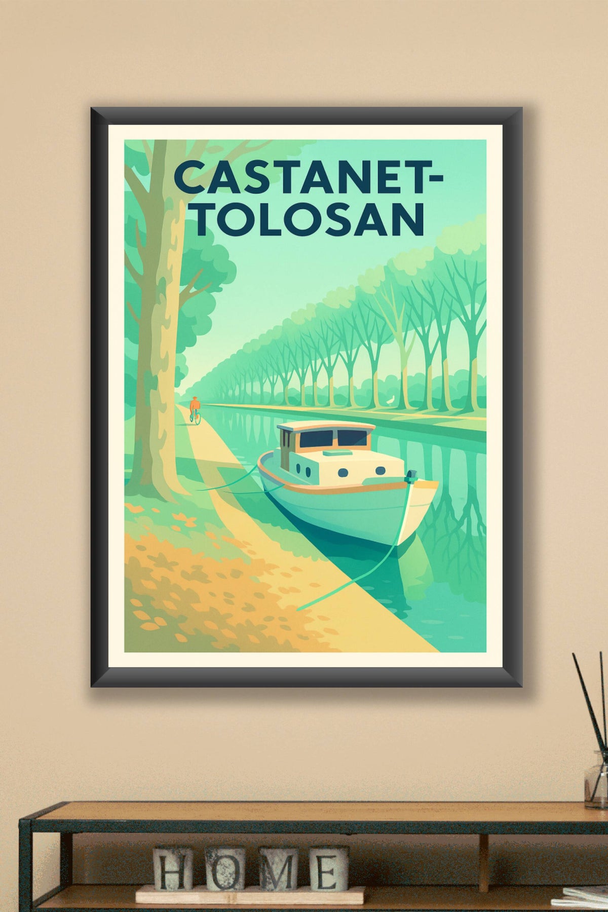 Affiche de Castanet-Tolosan - L'élégance paisible du canal