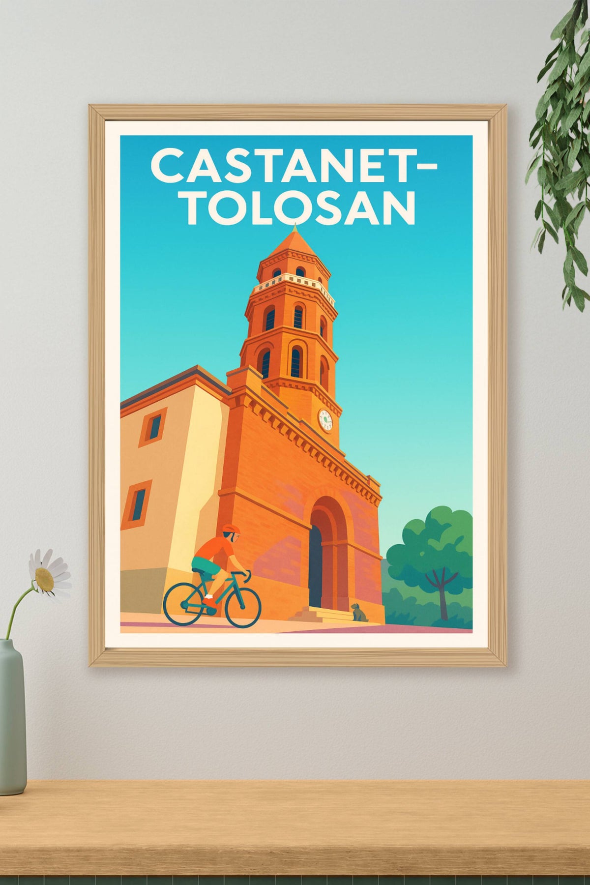 Affiche de Castanet-Tolosan - Charme et patrimoine à vélo