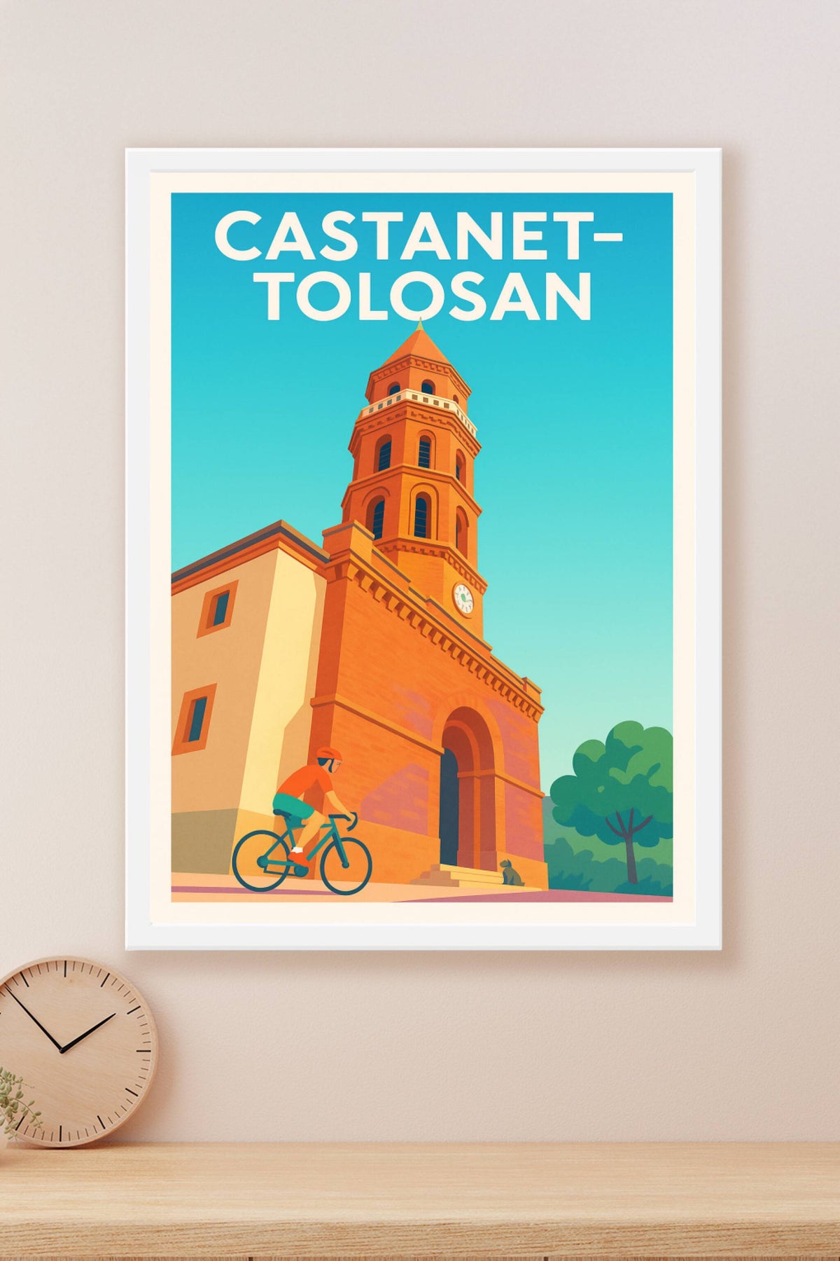 Affiche de Castanet-Tolosan - Charme et patrimoine à vélo