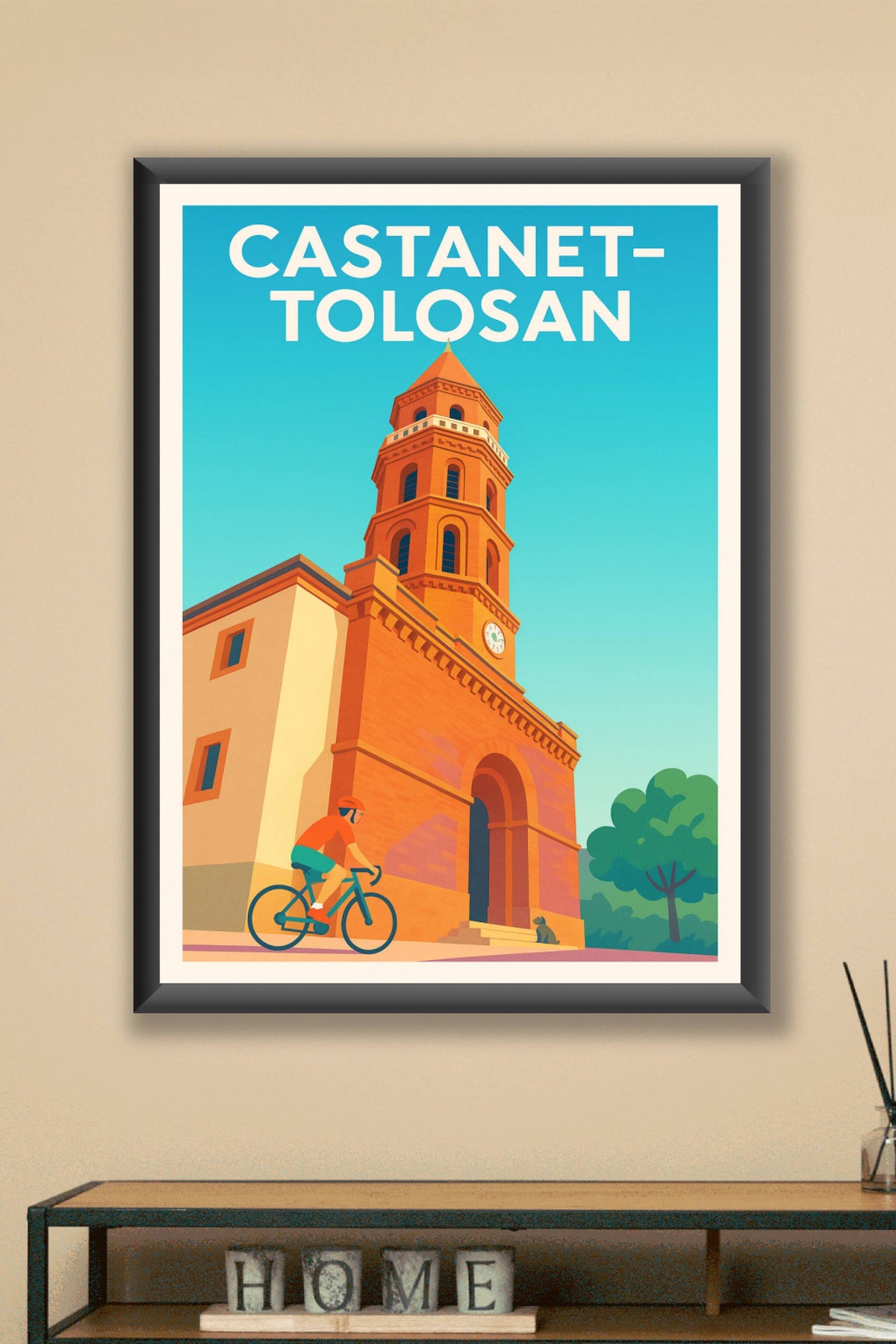 Affiche de Castanet-Tolosan - Charme et patrimoine à vélo