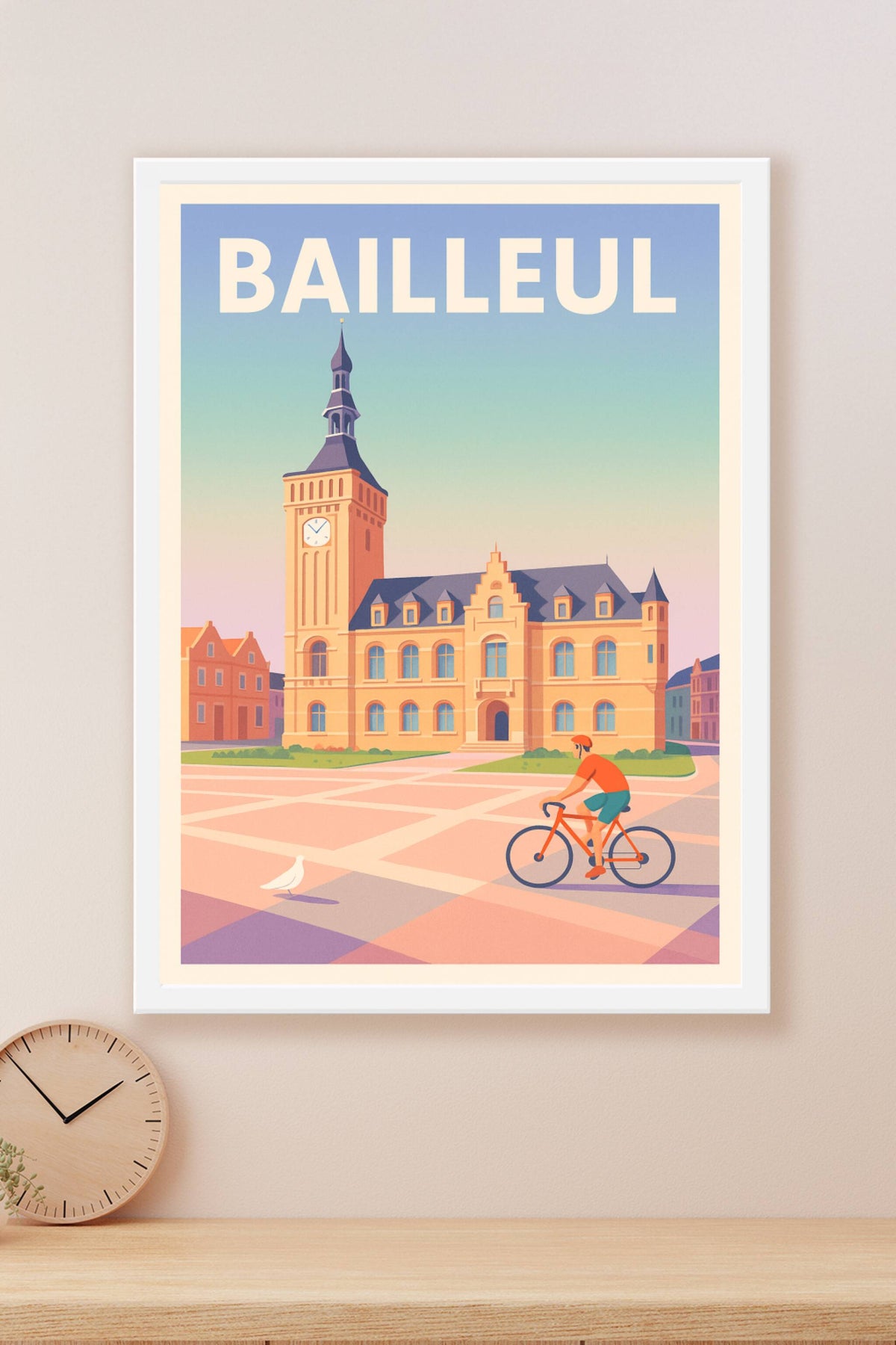 Affiche de Bailleul - Charme et sérénité à vélo