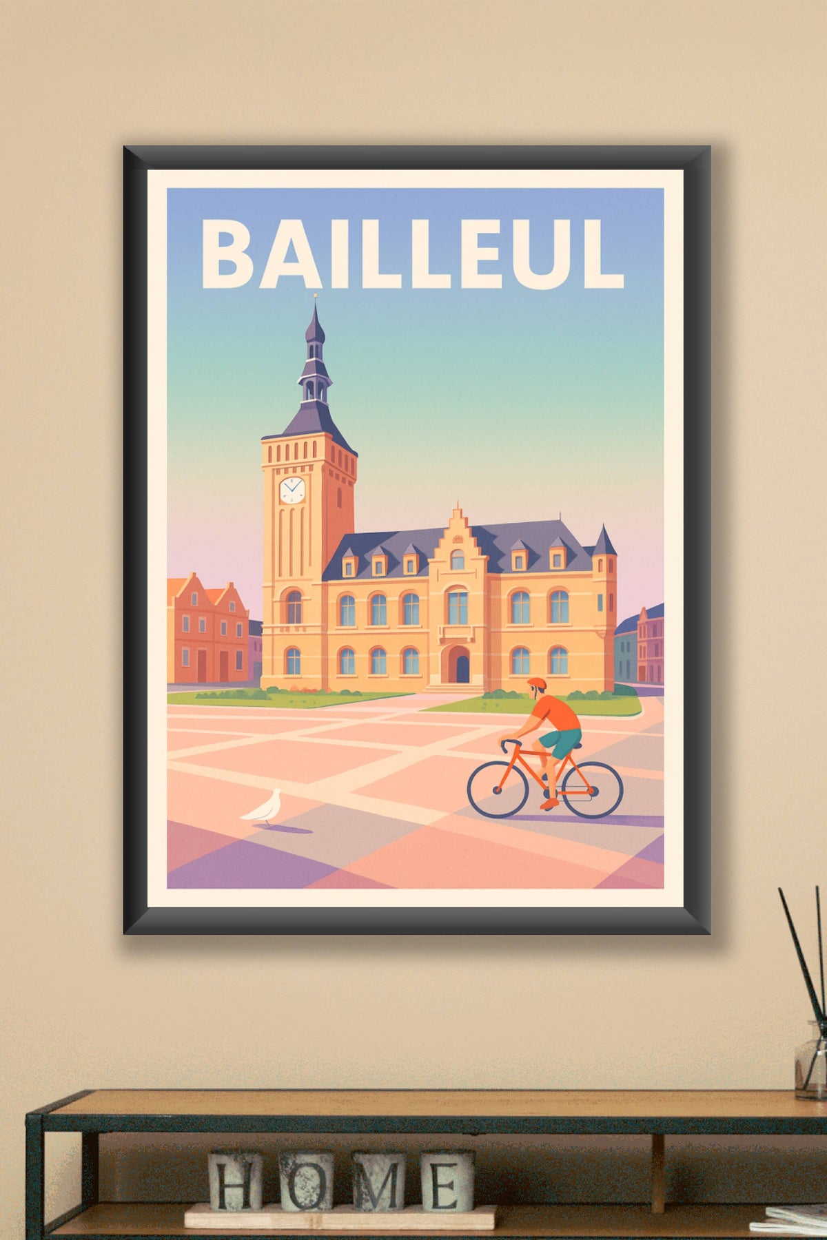Affiche de Bailleul - Charme et sérénité à vélo