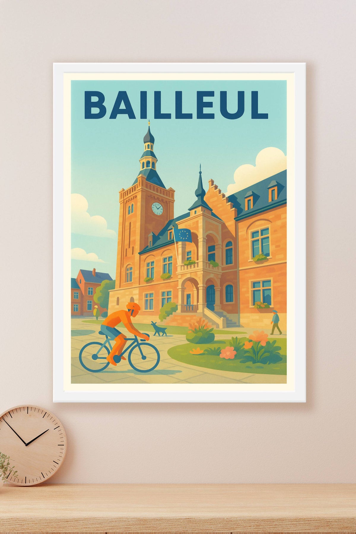 Affiche de Bailleul - Charme et douceur du Nord en poster vintage