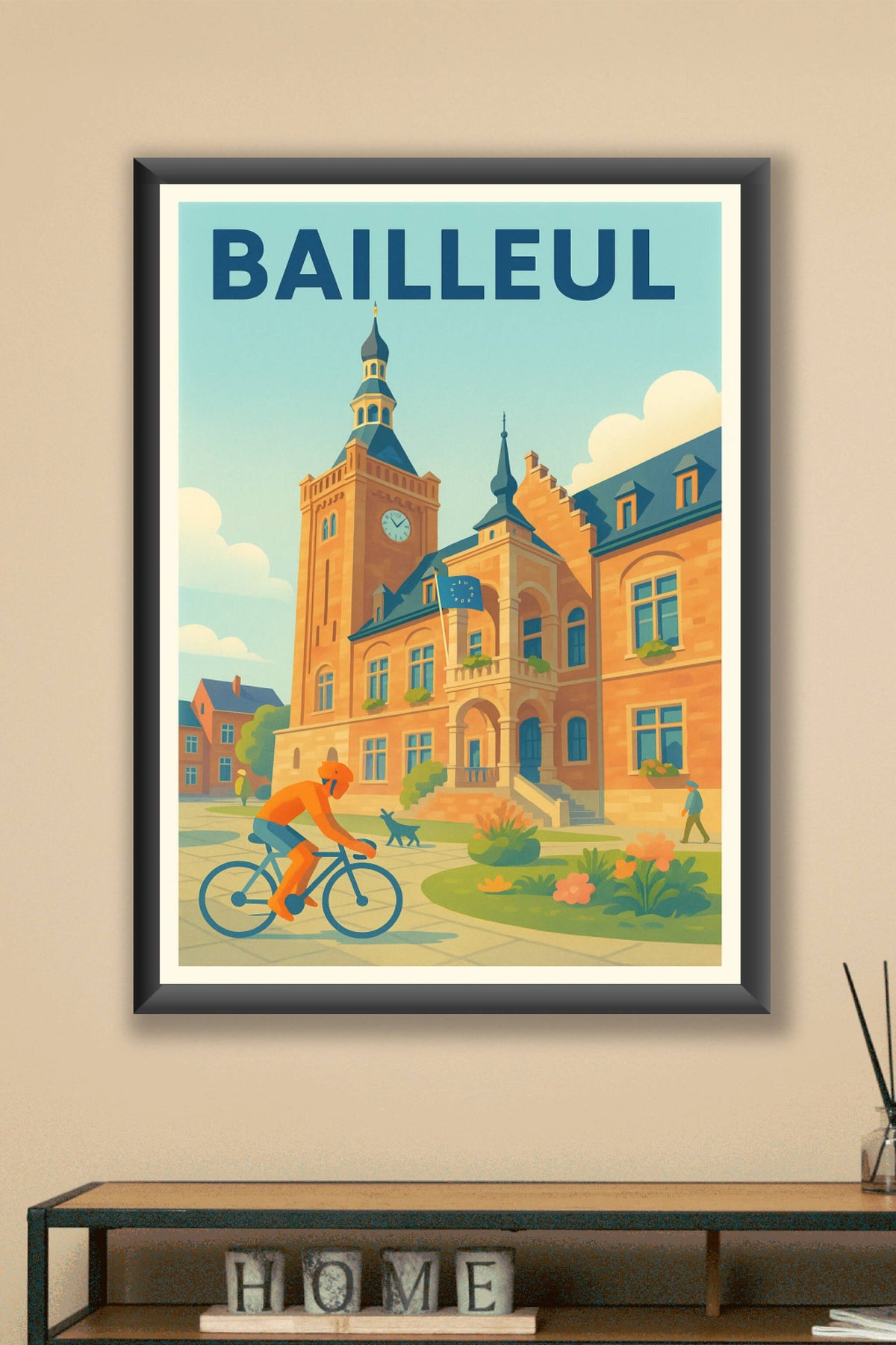 Affiche de Bailleul - Charme et douceur du Nord en poster vintage