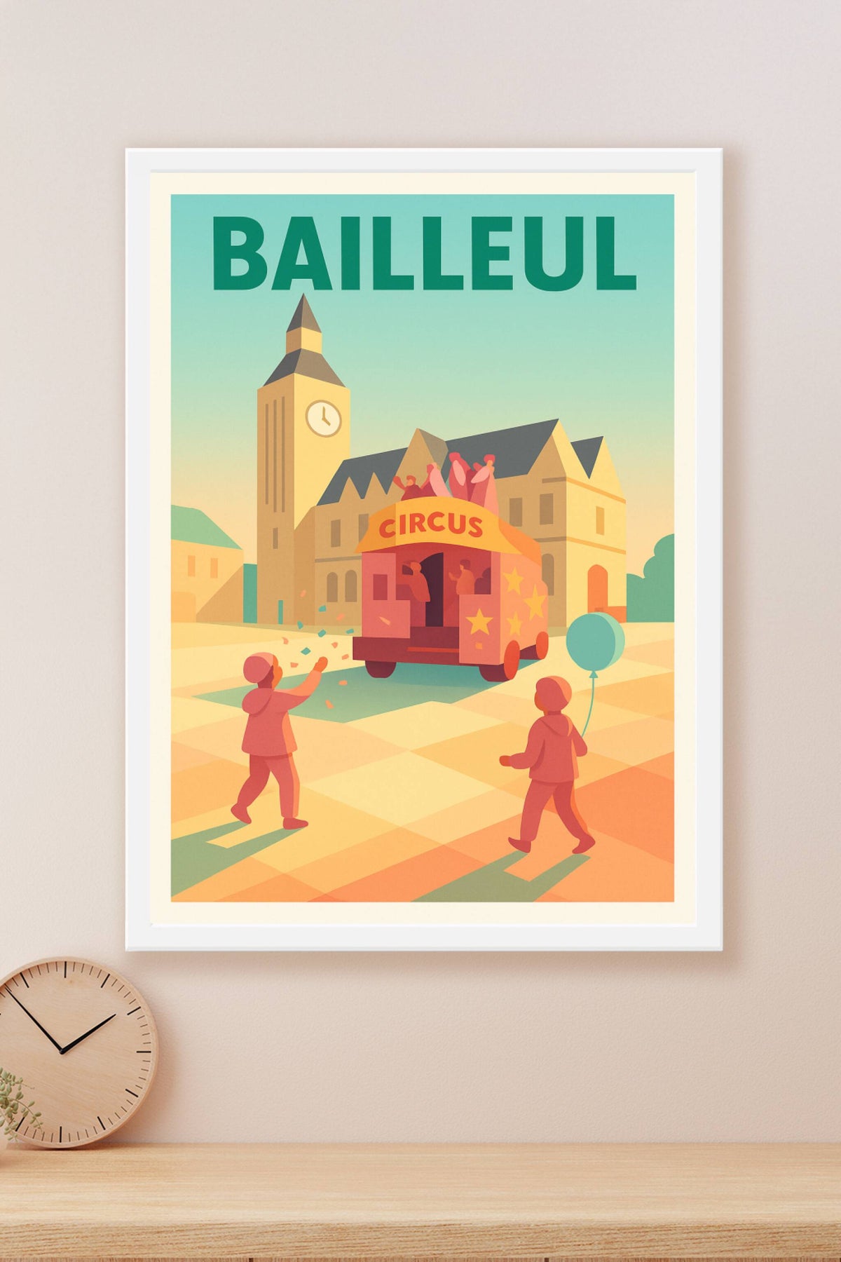 Affiche de Bailleul - L'esprit joyeux du cirque en ville