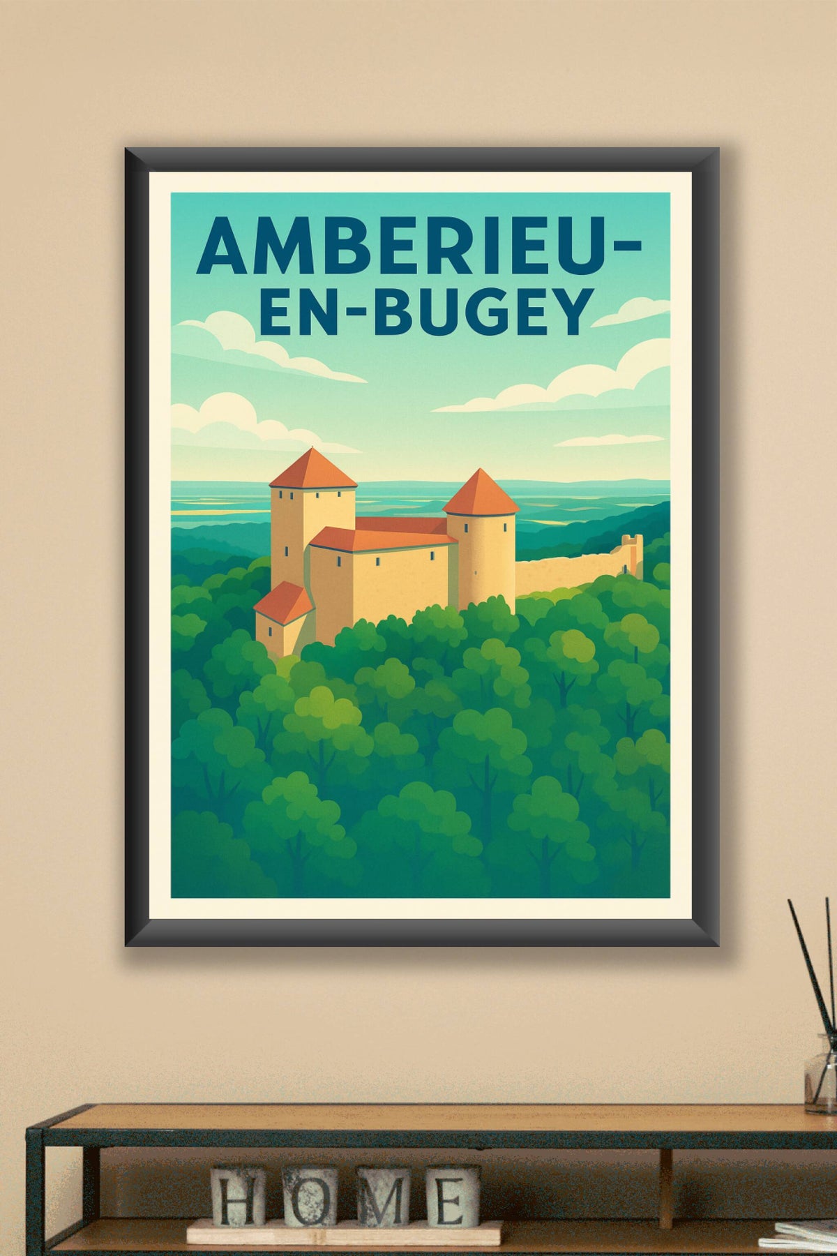 Affiche de Ambérieu-en-Bugey - Un havre historique en pleine nature