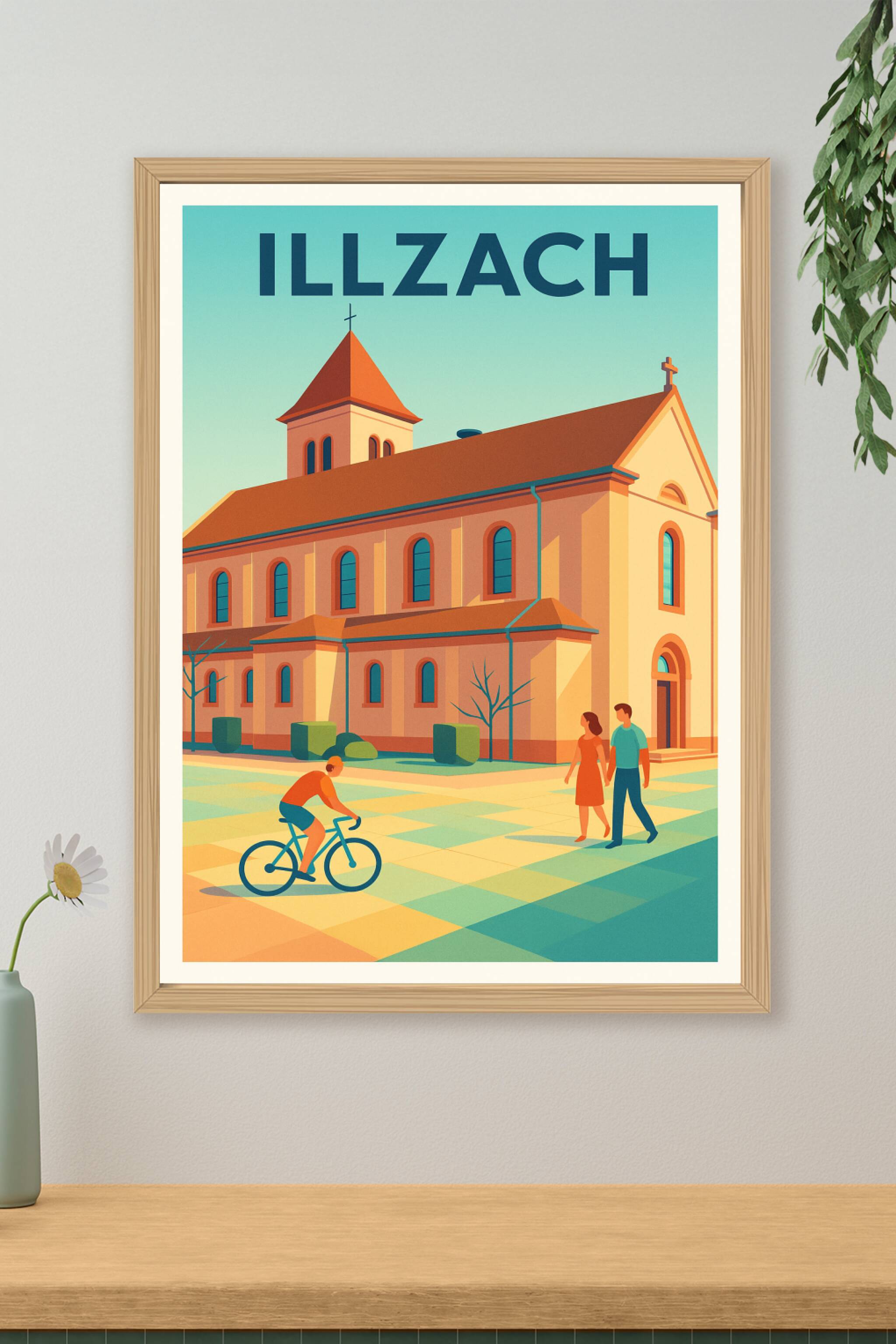 Affiche de Illzach - Charme paisible et architecture emblématique