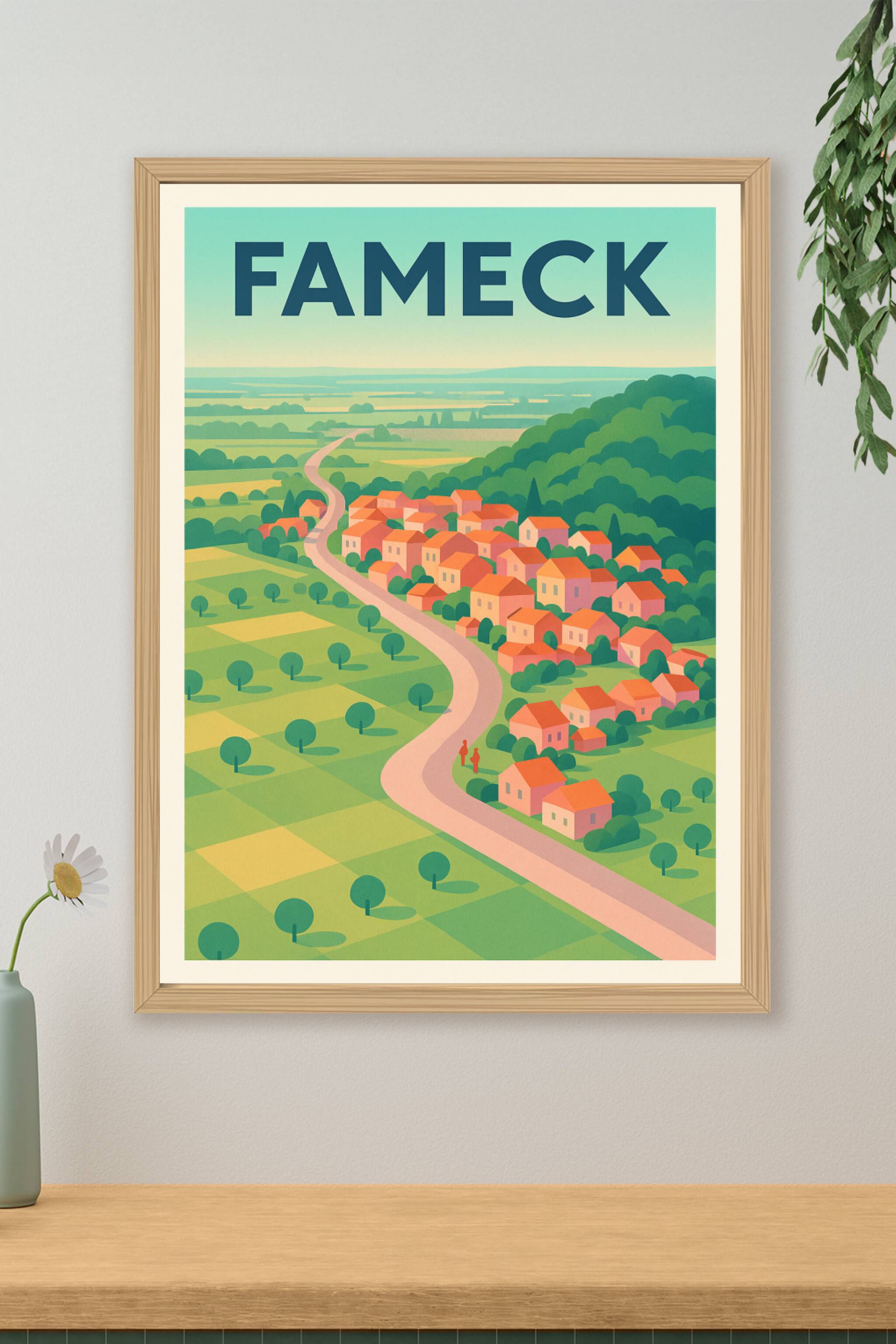 Affiche de Fameck - Évasion champêtre et douceur de vivre