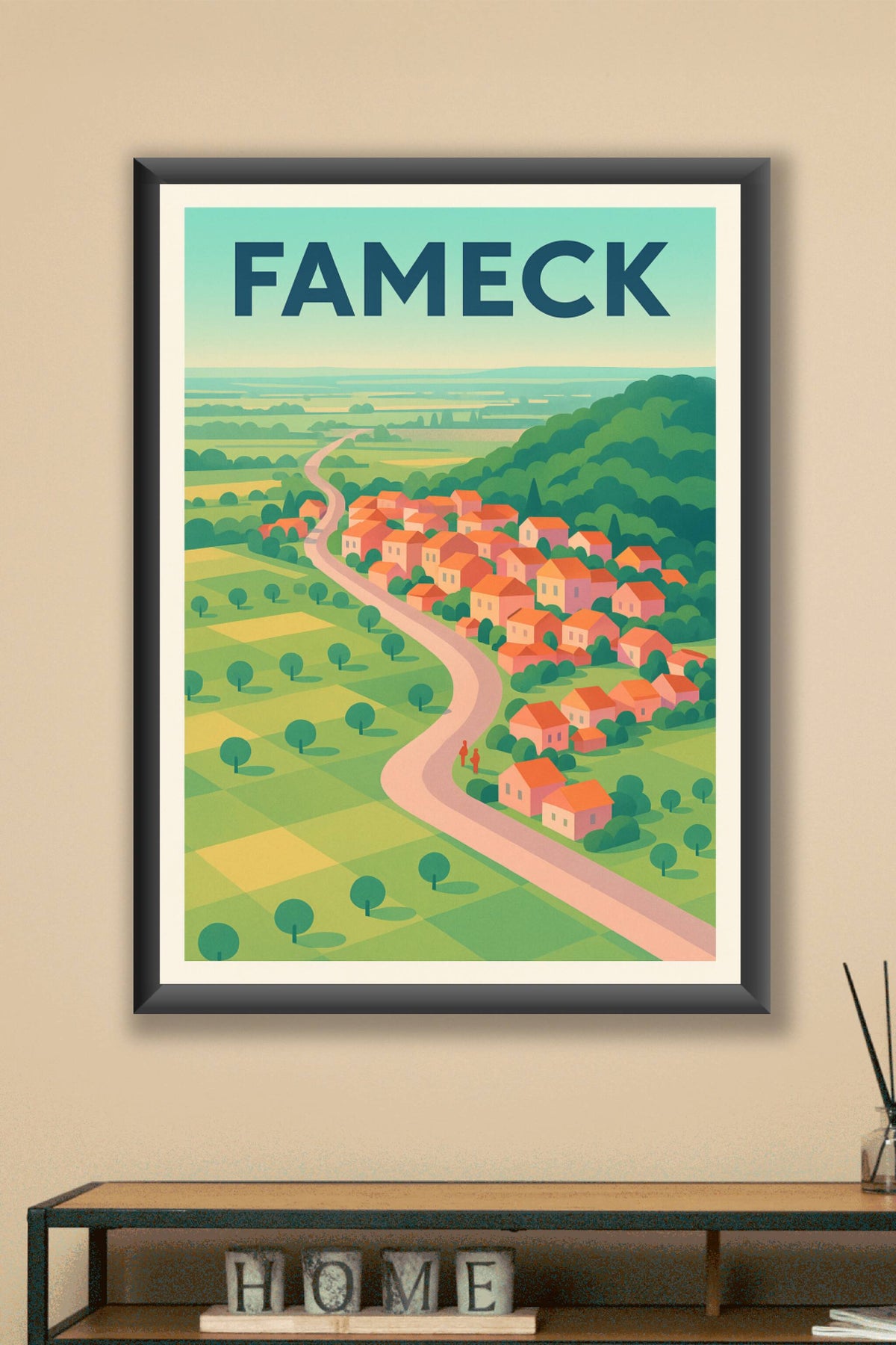 Affiche de Fameck - Évasion champêtre et douceur de vivre
