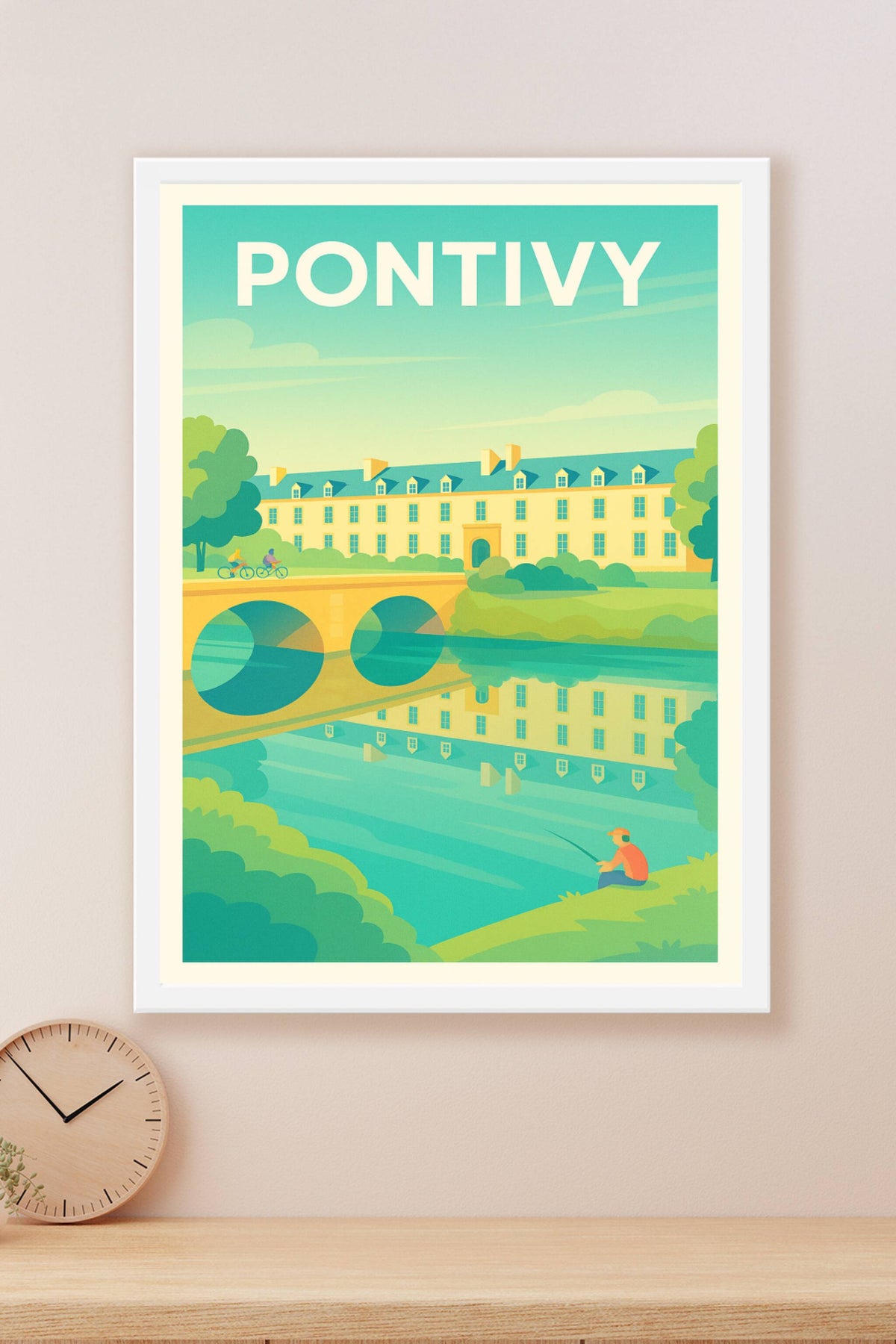 Affiche de Pontivy - Charme paisible entre nature et patrimoine