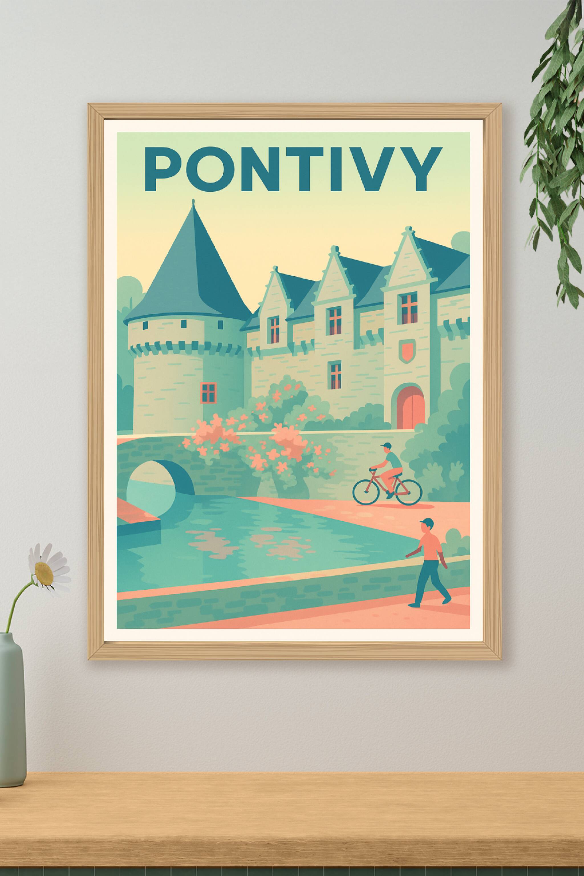 Affiche de Pontivy - Charme historique et douceur de vivre