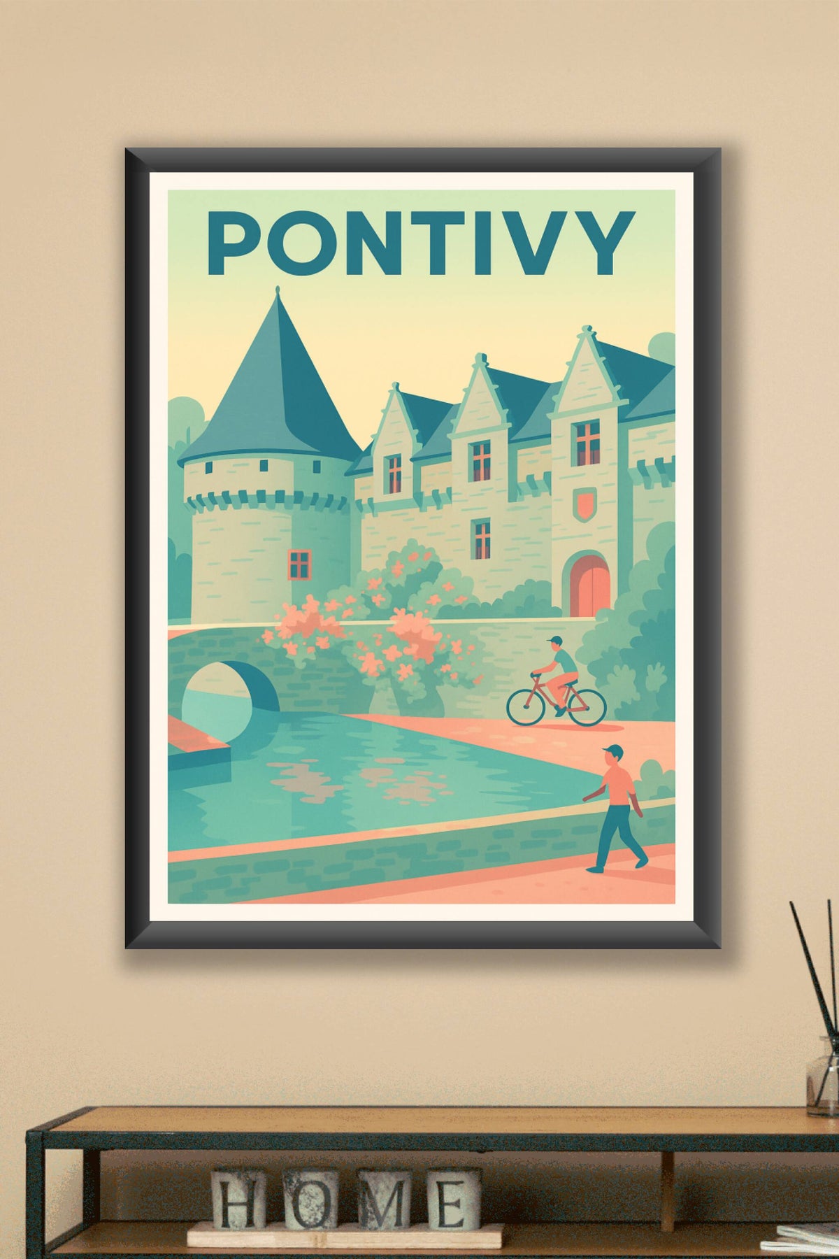 Affiche de Pontivy - Charme historique et douceur de vivre