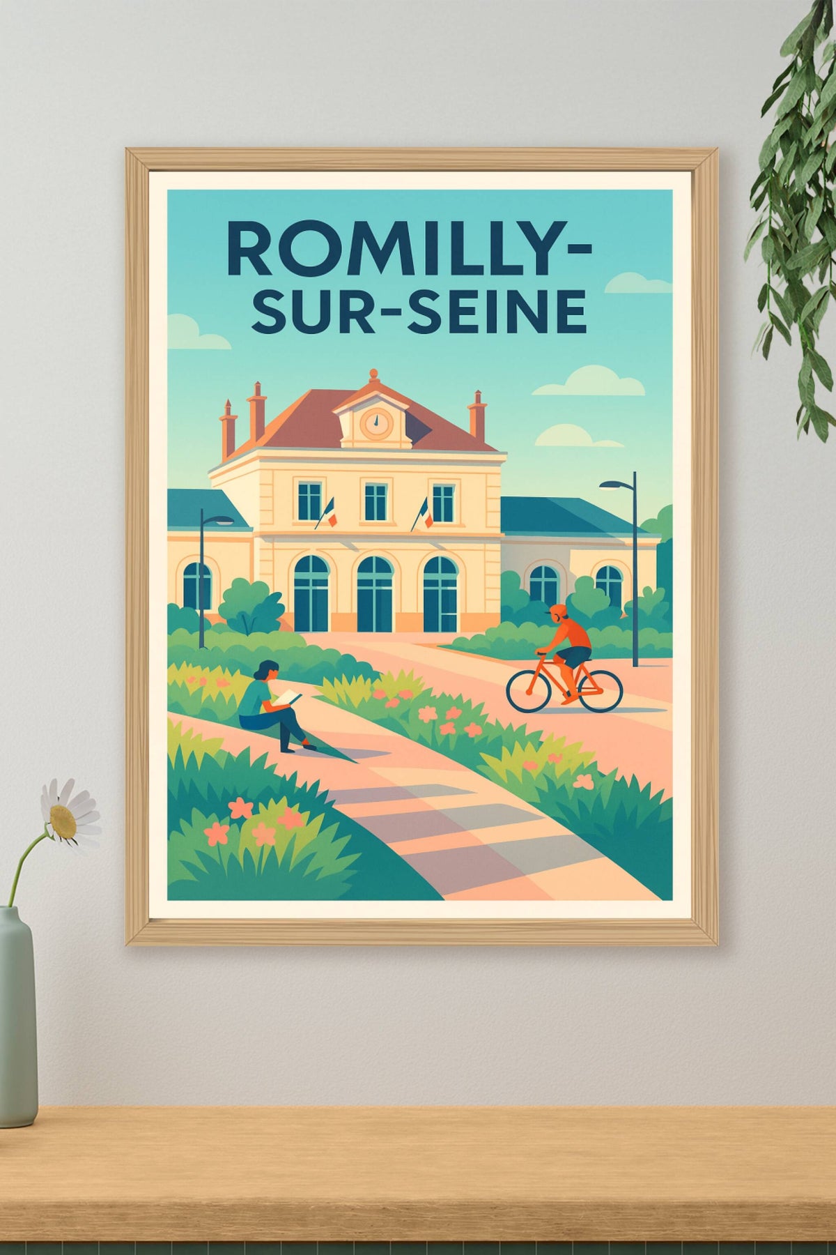 Affiche de Romilly-sur-Seine - Charme et douceur de vie en bord de rivière