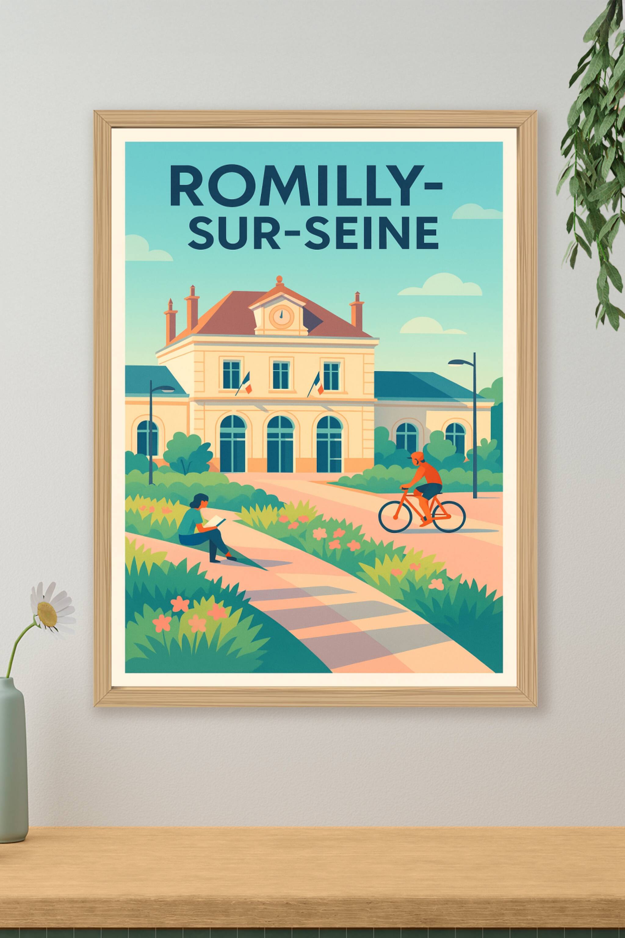 Affiche de Romilly-sur-Seine - Charme et douceur de vie en bord de rivière