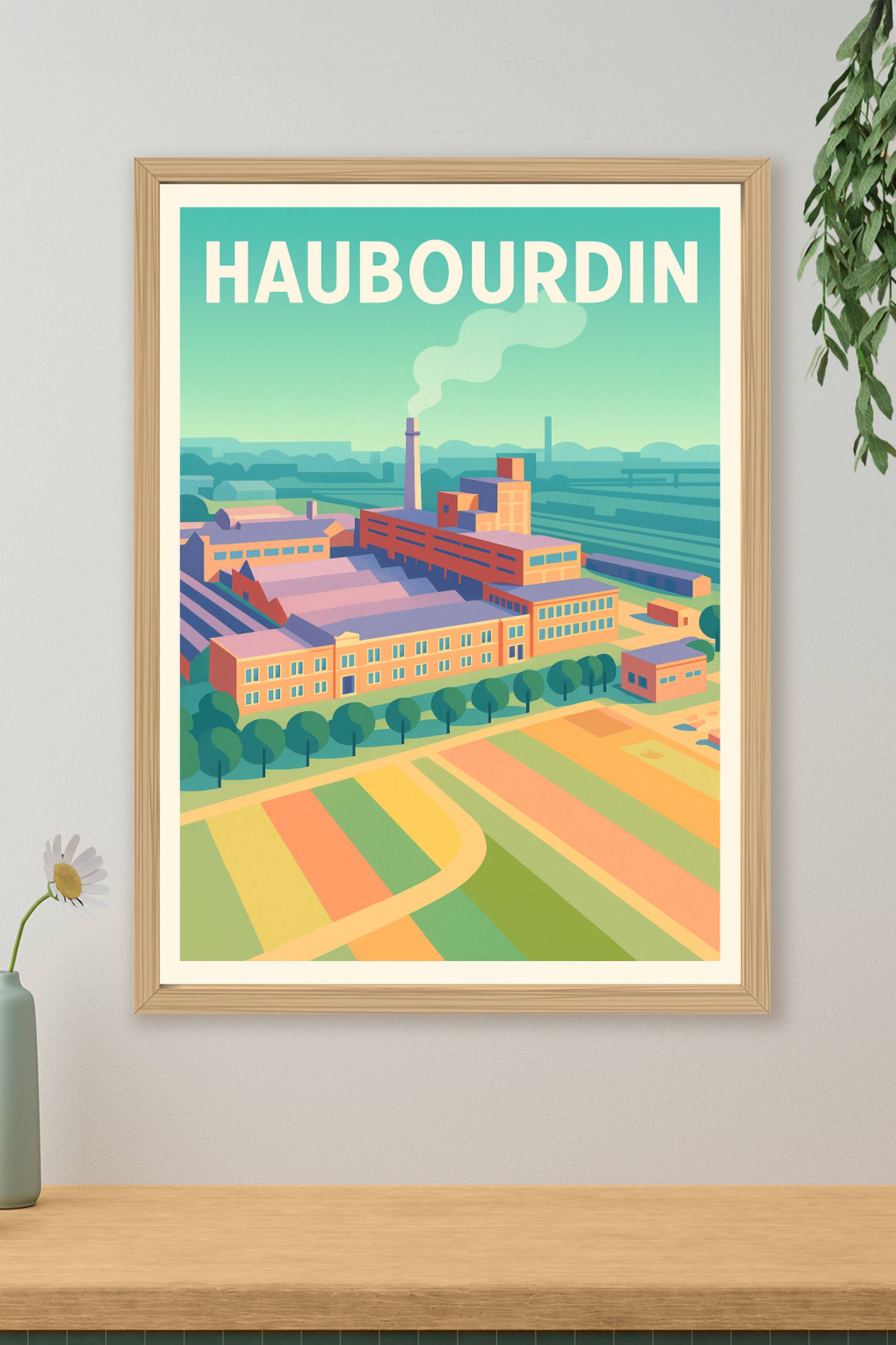 Affiche de Haubourdin - L'âme industrielle en couleurs