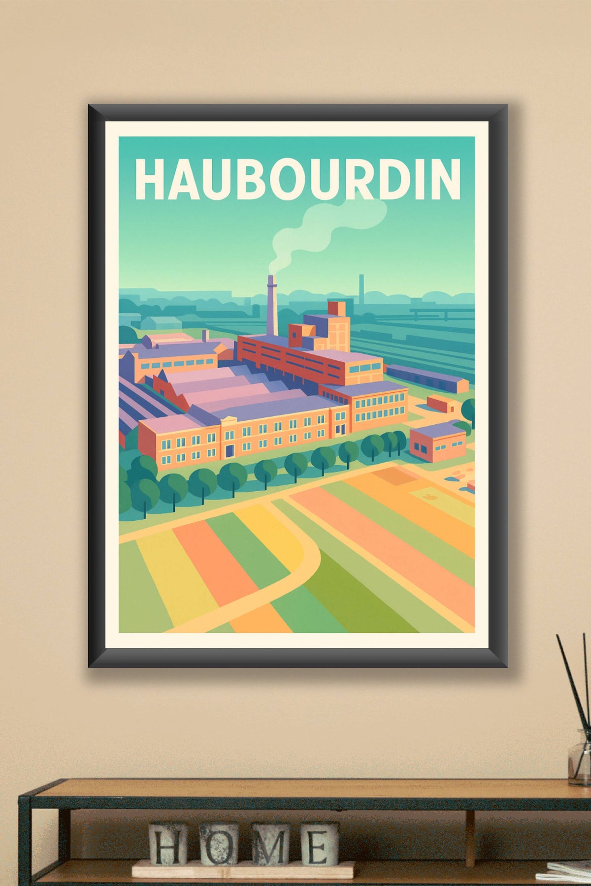 Affiche de Haubourdin - L'âme industrielle en couleurs