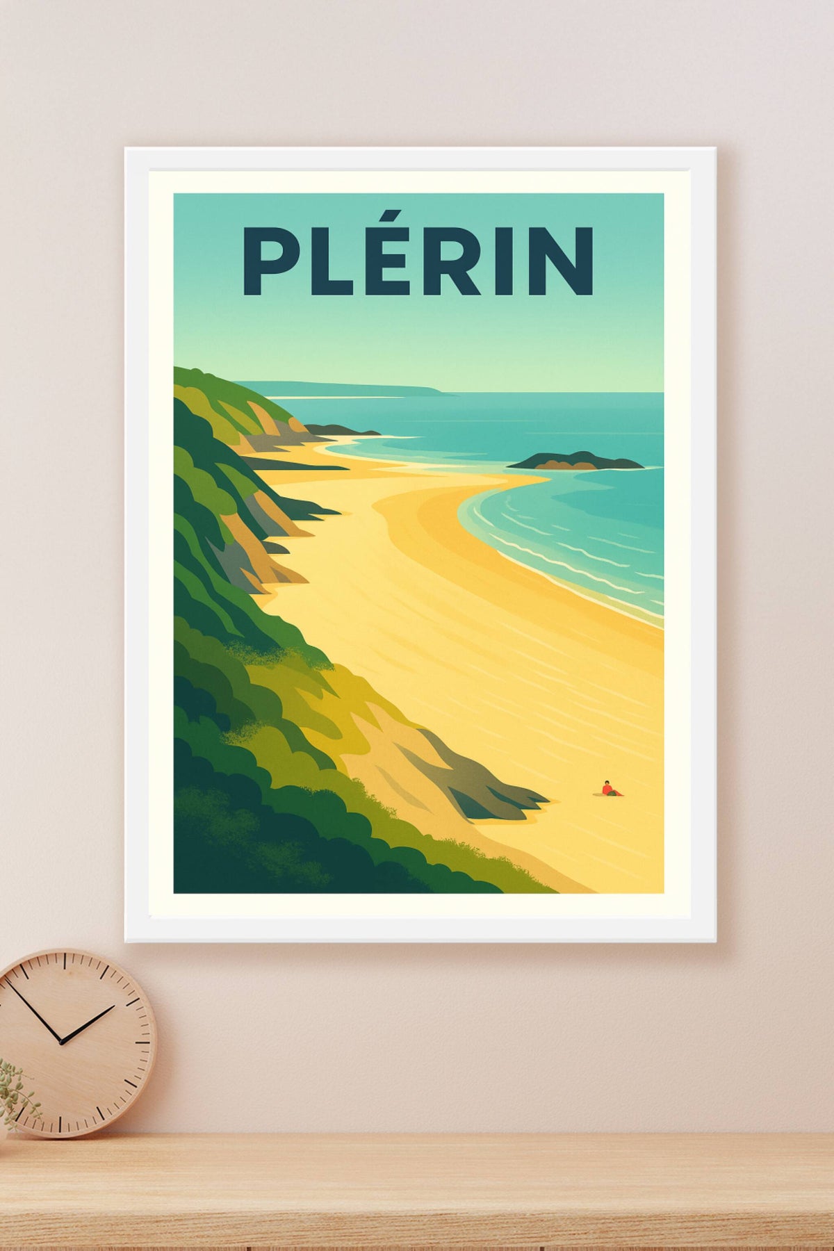 Affiche de Plérin - Évasion côtière entre mer et nature