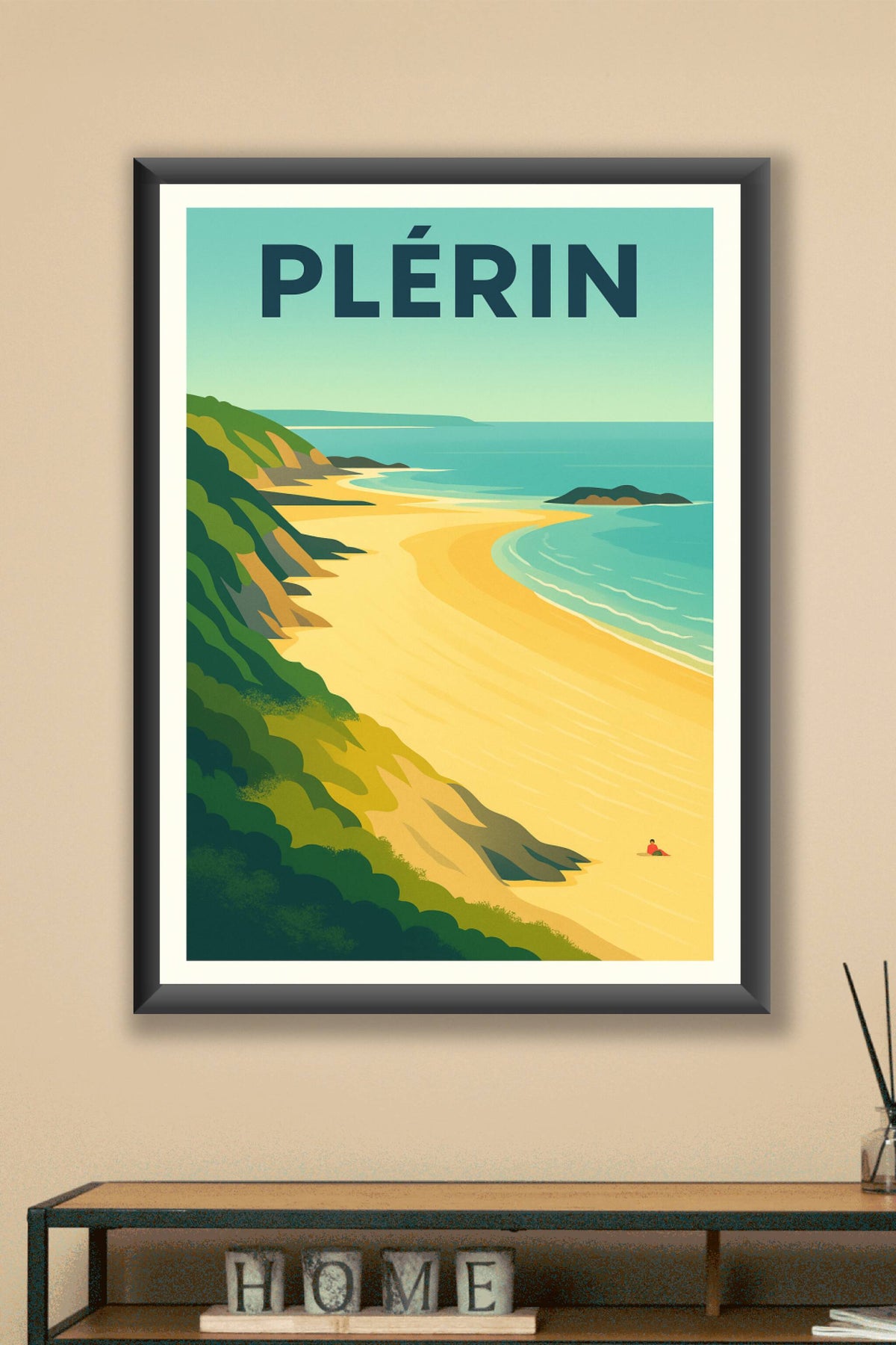 Affiche de Plérin - Évasion côtière entre mer et nature