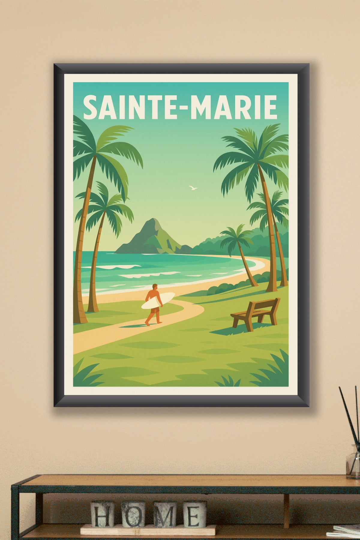 Affiche de Sainte-Marie - Évasion tropicale et vagues parfaites
