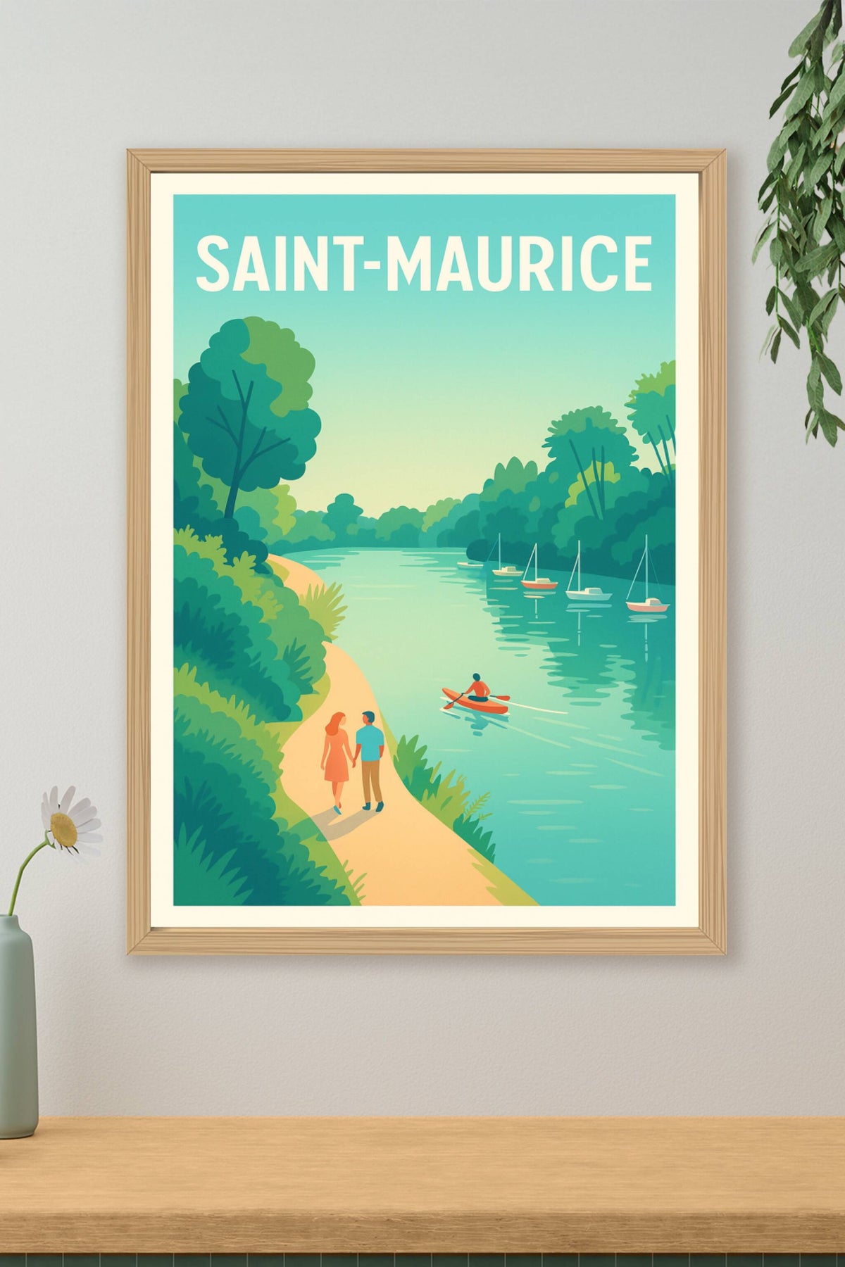 Affiche de Saint-Maurice - Douceur et sérénité au fil de l'eau