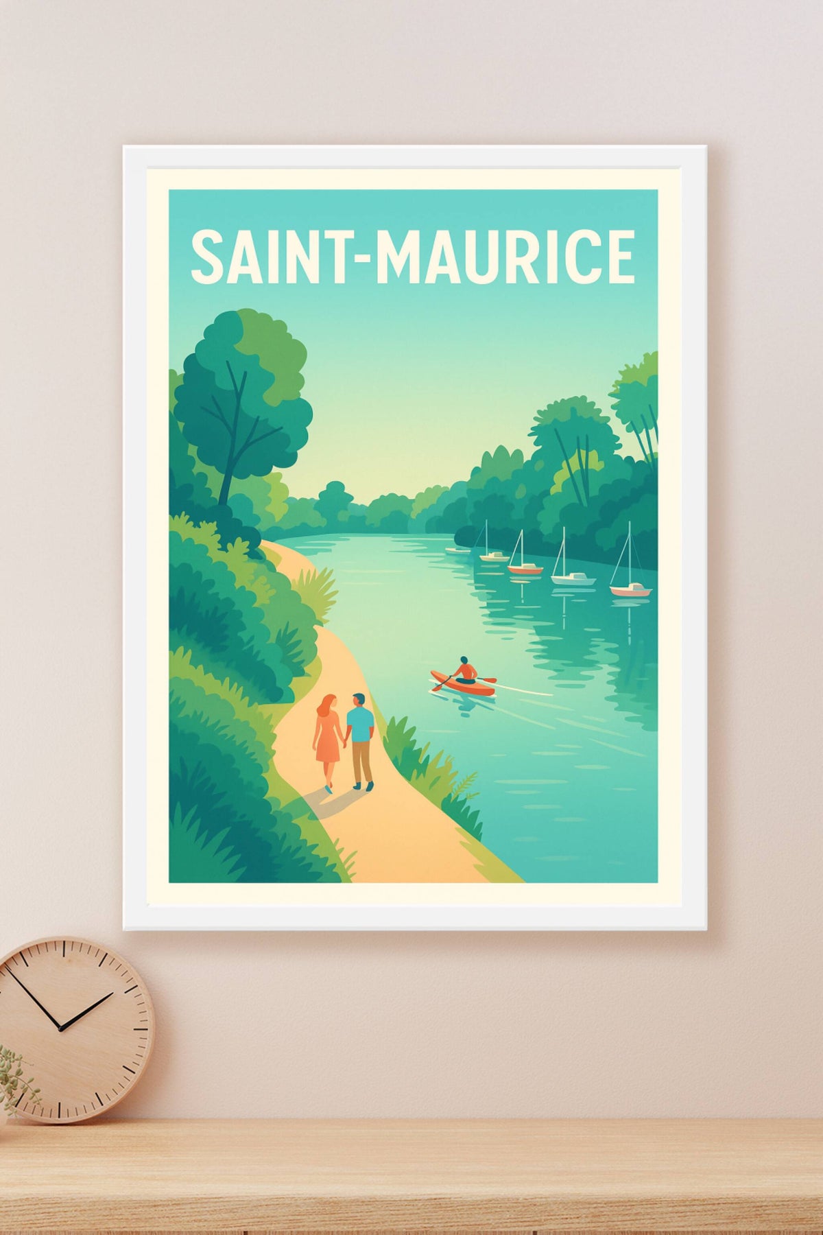 Affiche de Saint-Maurice - Douceur et sérénité au fil de l'eau