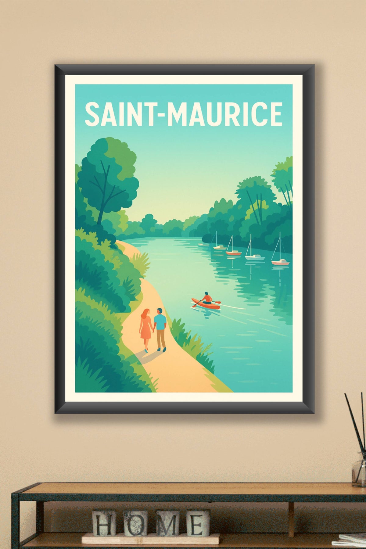 Affiche de Saint-Maurice - Douceur et sérénité au fil de l'eau