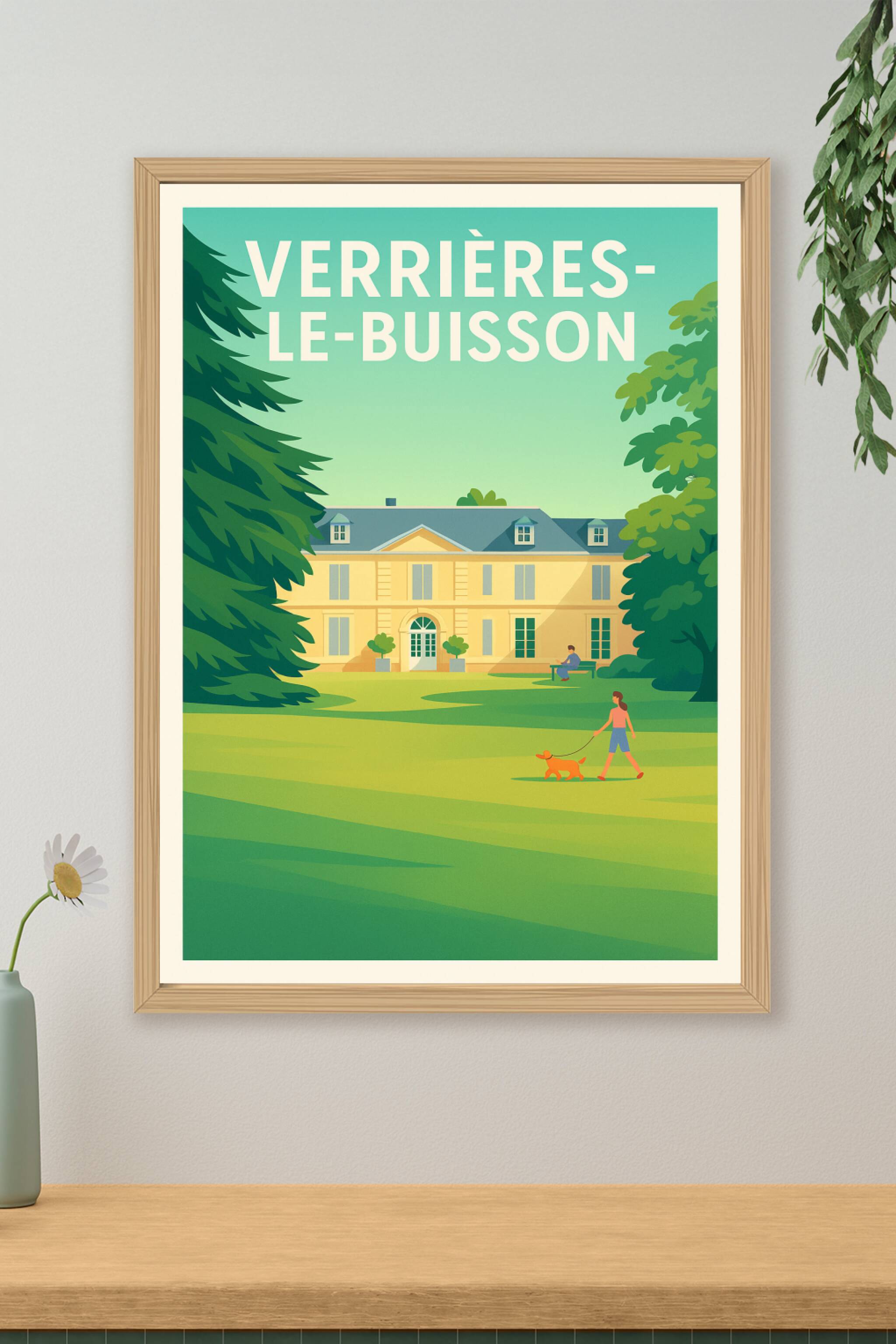 Affiche de Verrières-le-Buisson - Sérénité au jardin du château