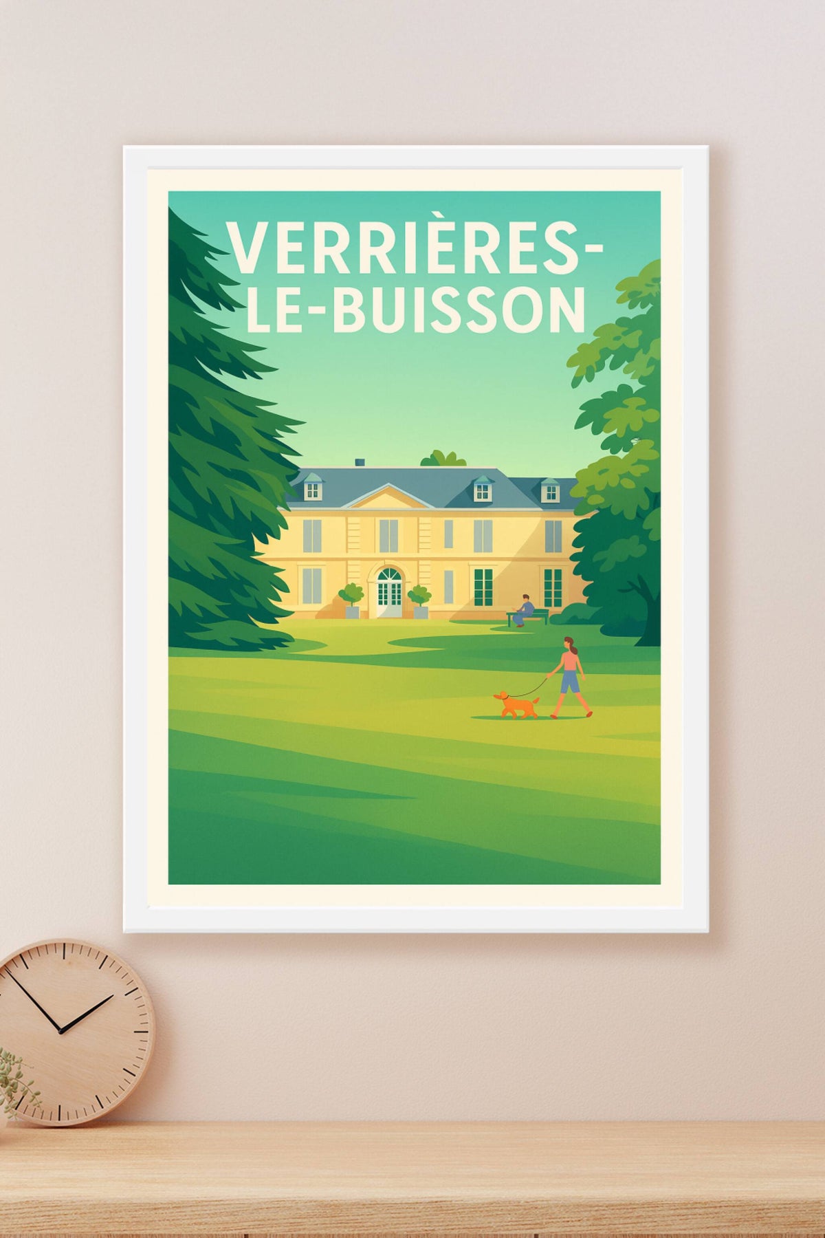 Affiche de Verrières-le-Buisson - Sérénité au jardin du château