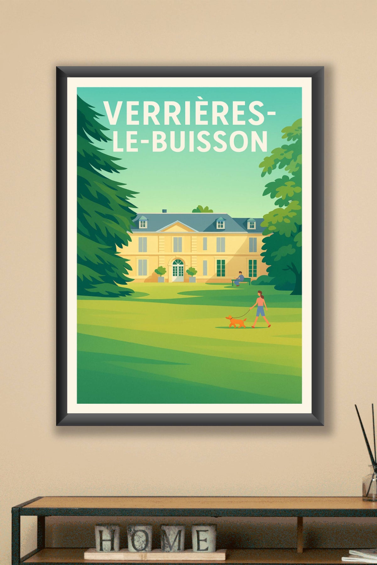 Affiche de Verrières-le-Buisson - Sérénité au jardin du château