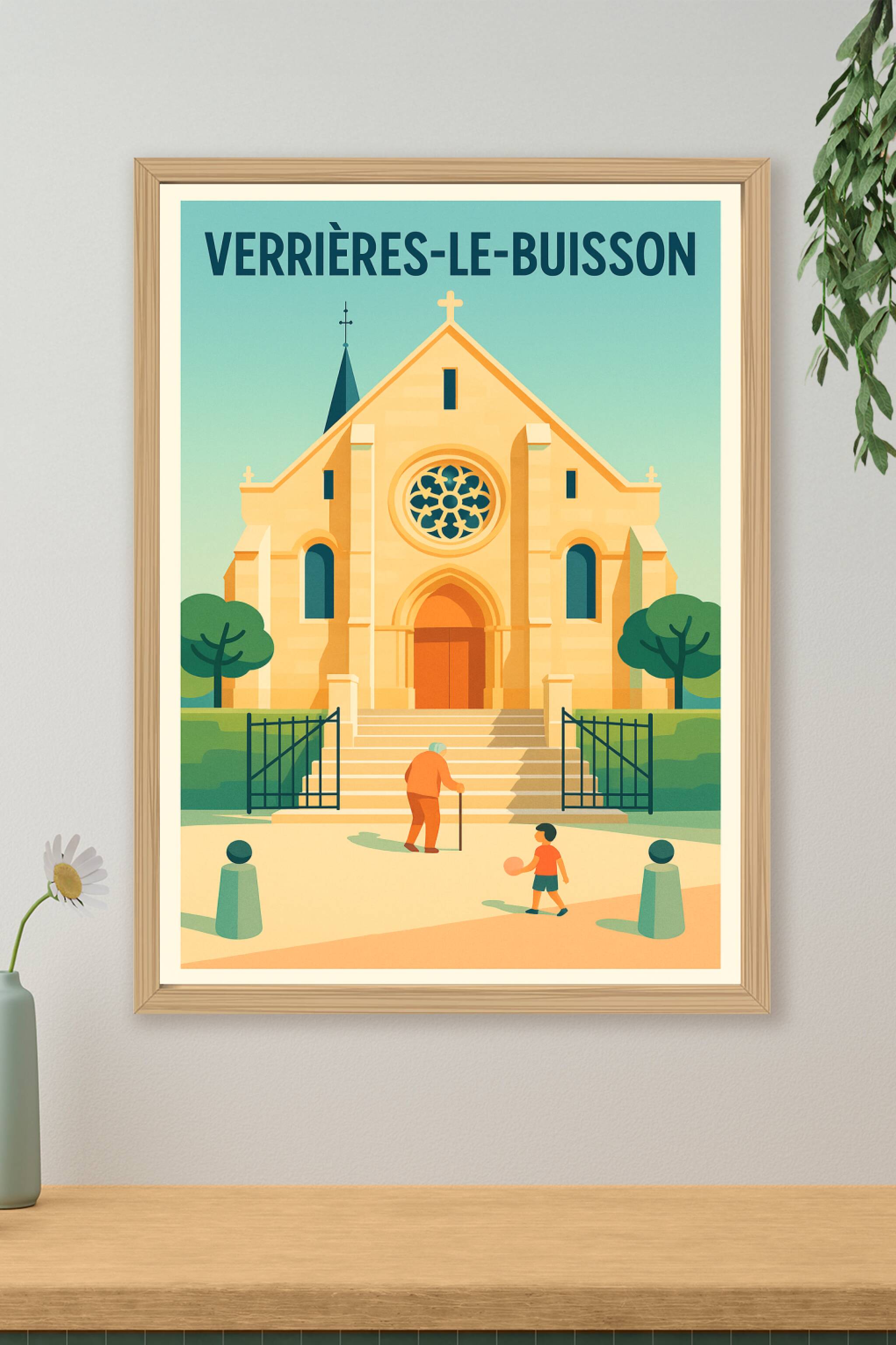 Affiche de Verrières-le-Buisson - Tranquillité et harmonie au cœur du patrimoine