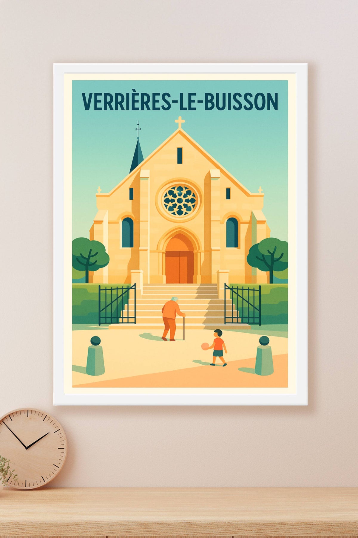 Affiche de Verrières-le-Buisson - Tranquillité et harmonie au cœur du patrimoine