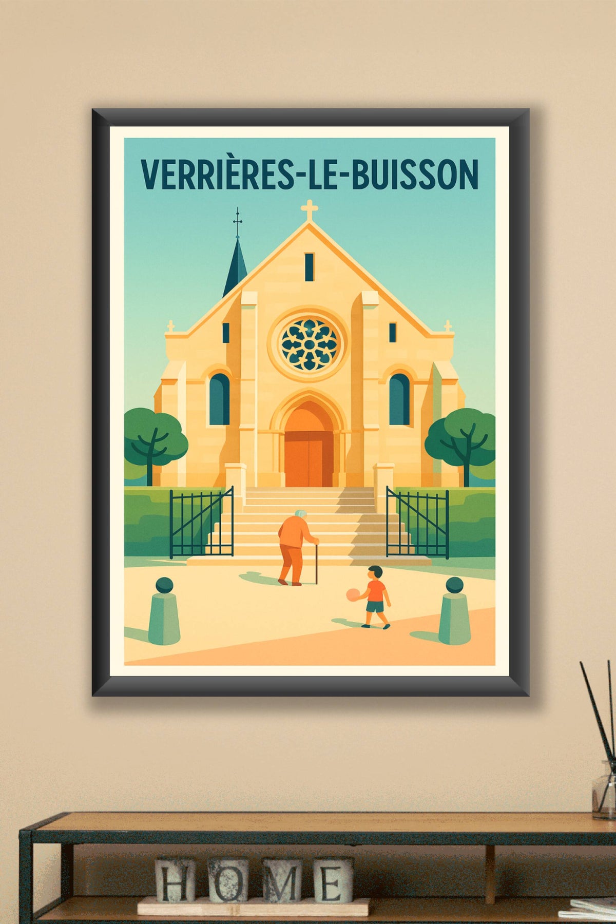 Affiche de Verrières-le-Buisson - Tranquillité et harmonie au cœur du patrimoine