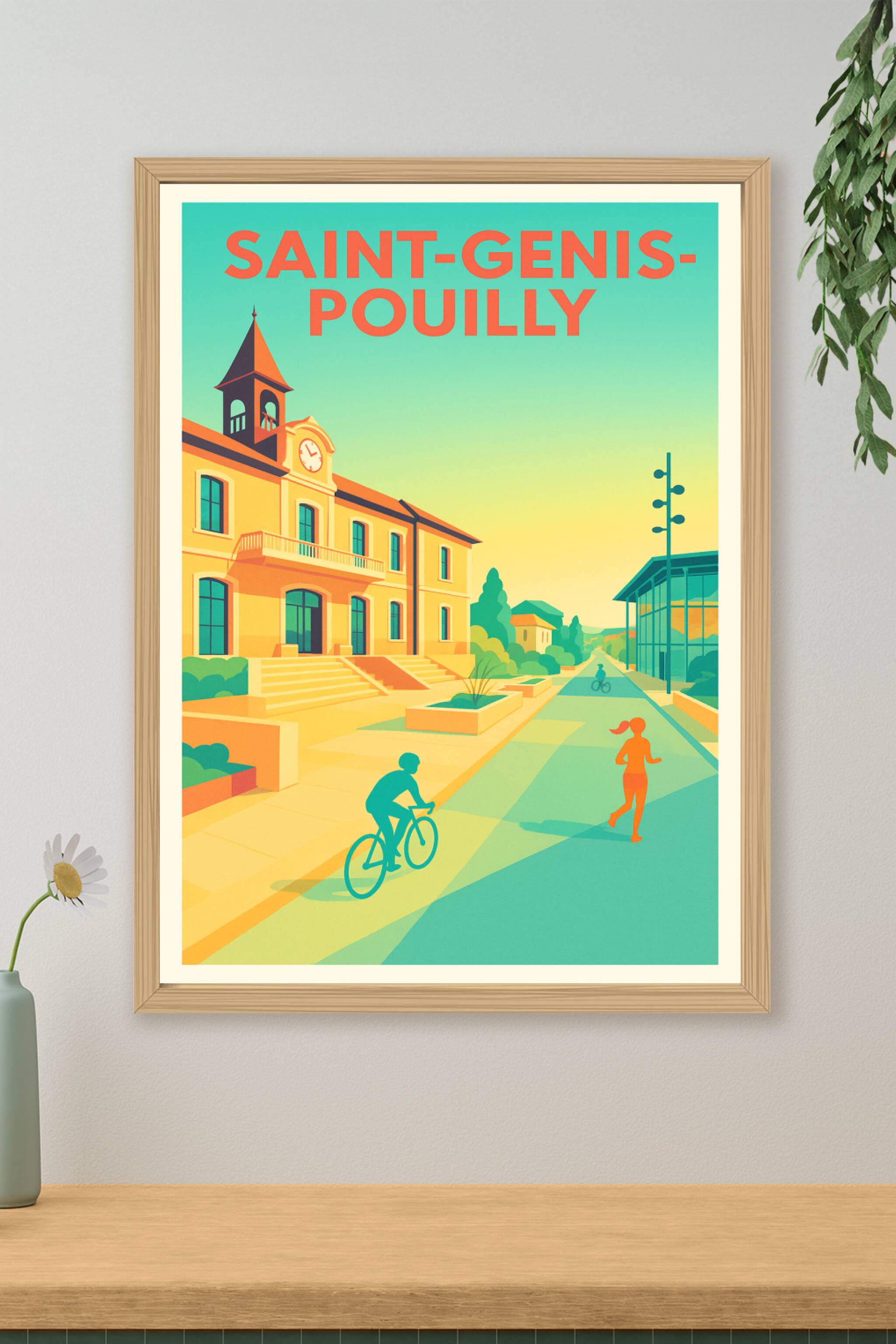 Affiche de Saint-Genis-Pouilly - Harmonie et Vitalité au Cœur de la Ville