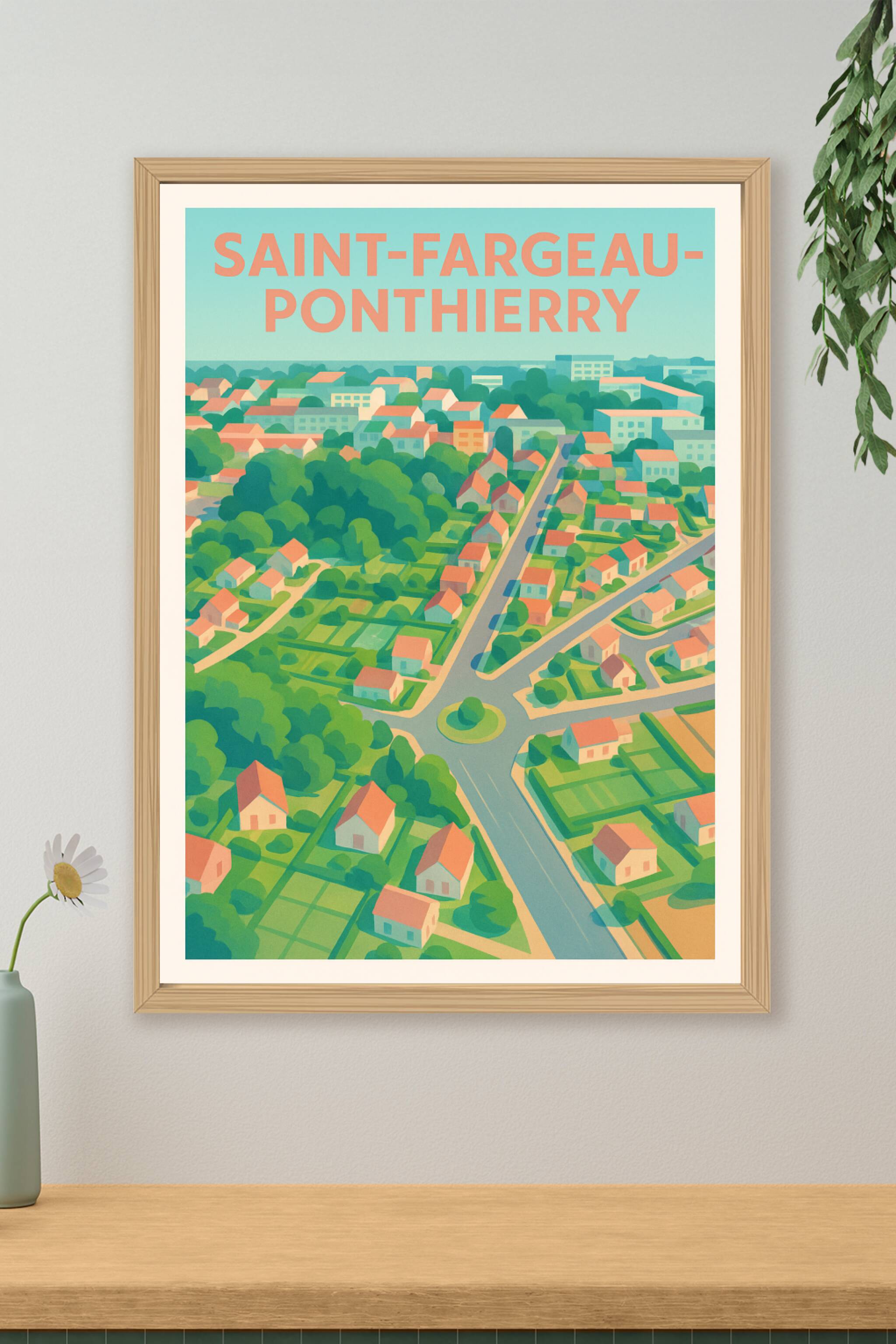Affiche de Saint-Fargeau-Ponthierry - Charme bucolique et douceur de vivre