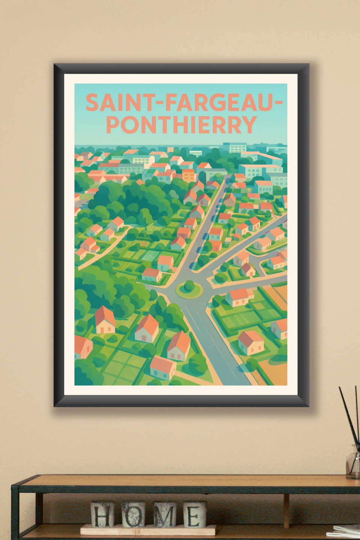 Affiche de Saint-Fargeau-Ponthierry - Charme bucolique et douceur de vivre