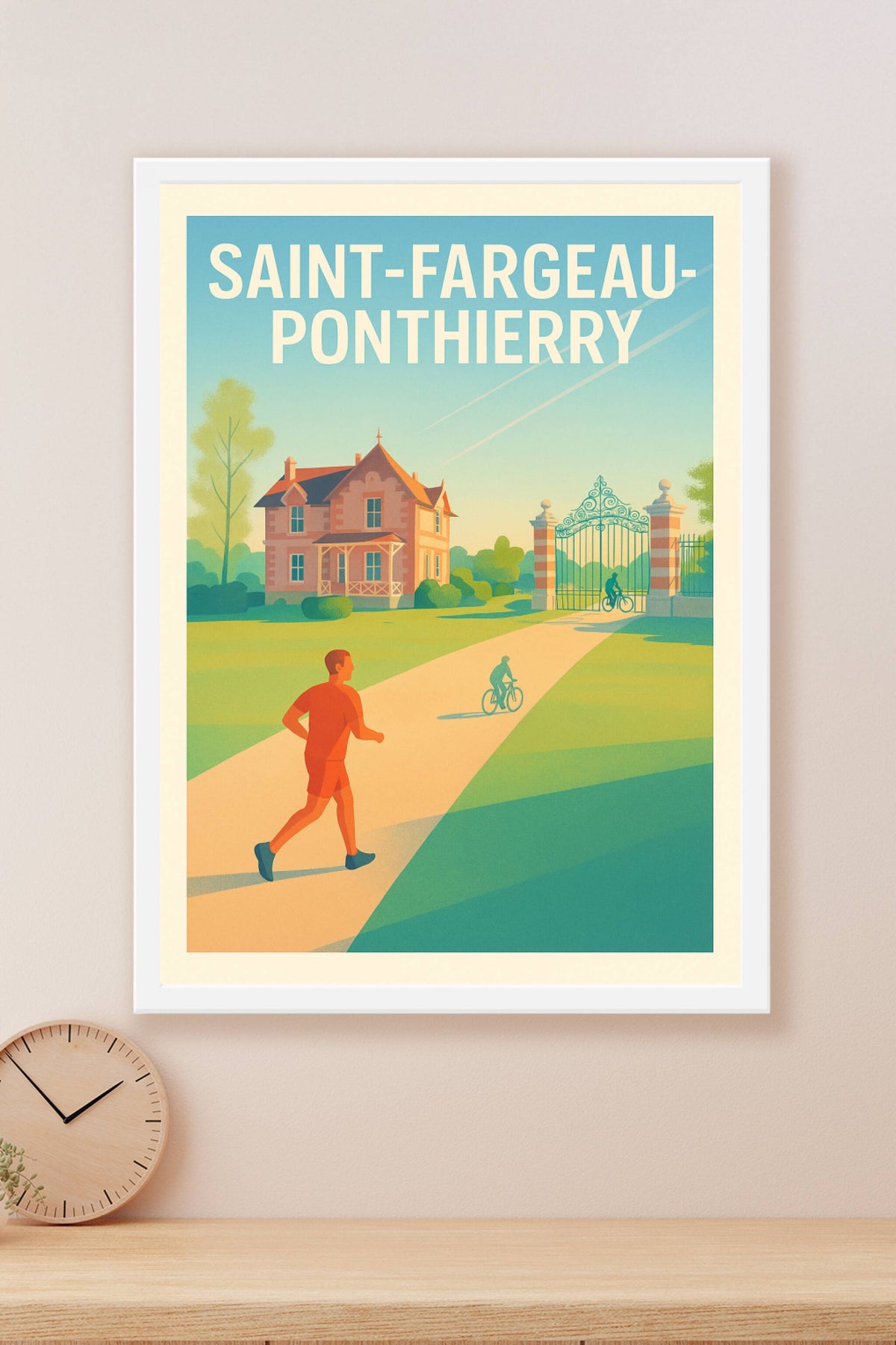 Affiche de Saint-Fargeau-Ponthierry - Douceur et Nature à l'Éveil