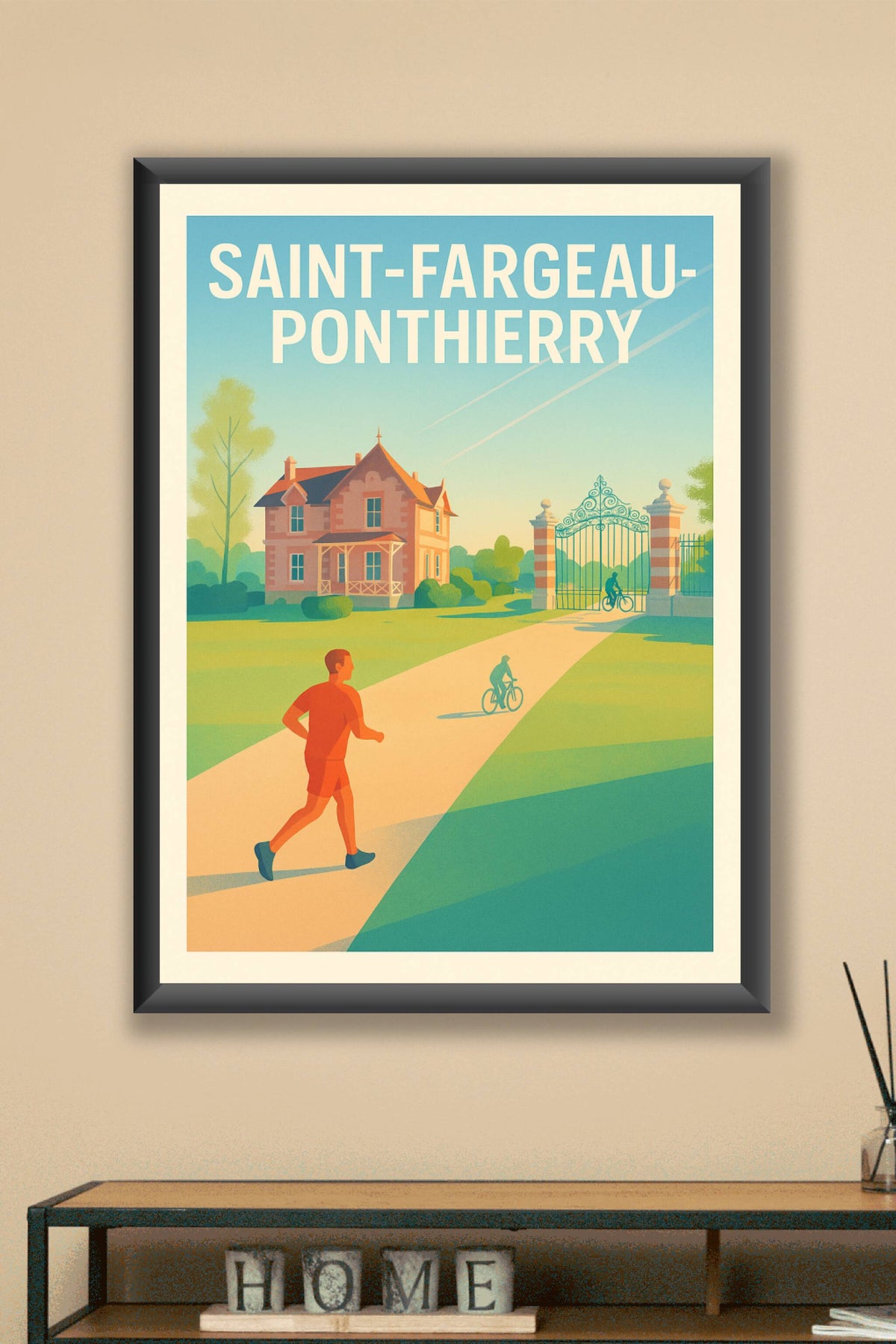 Affiche de Saint-Fargeau-Ponthierry - Douceur et Nature à l'Éveil