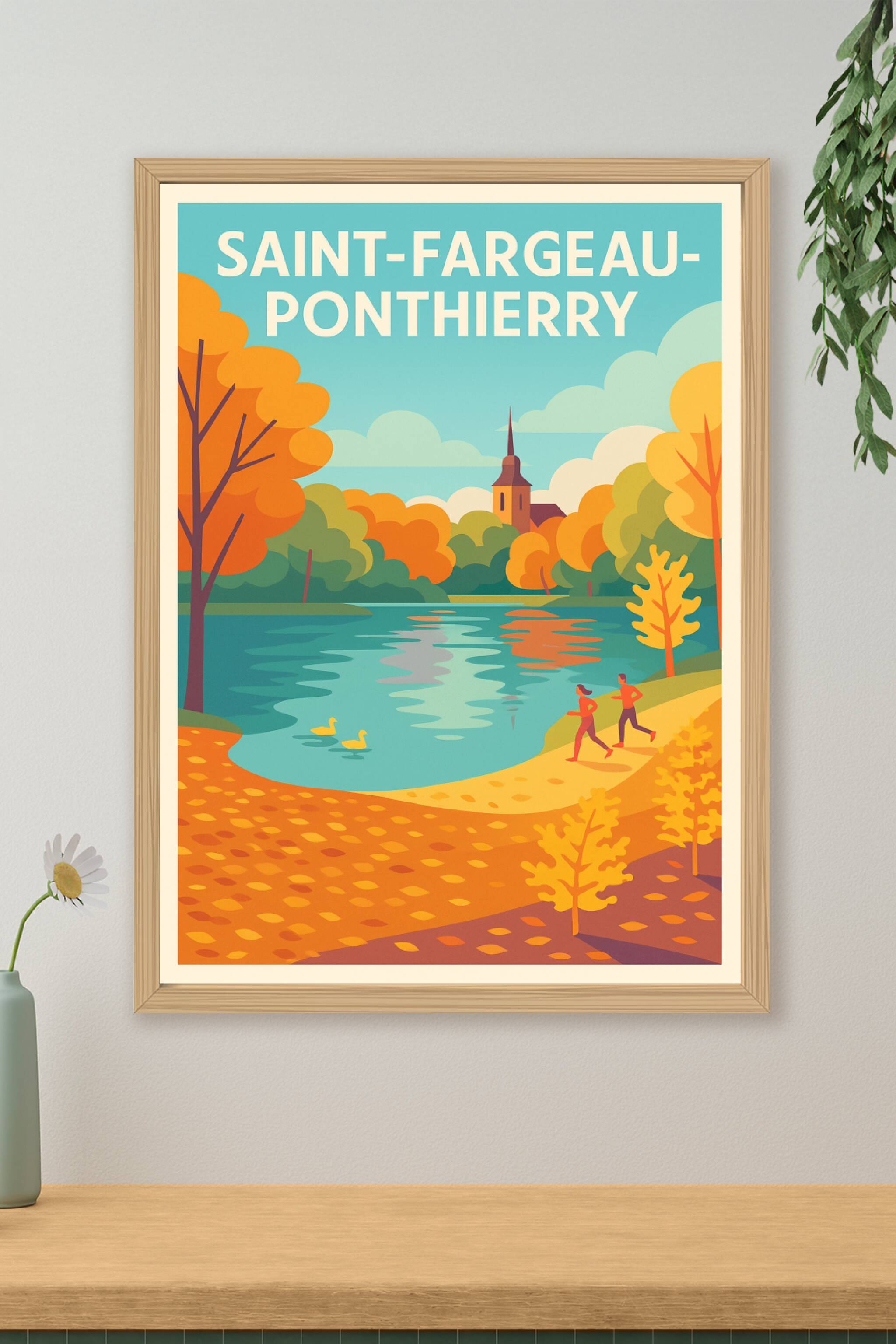 Affiche de Saint-Fargeau-Ponthierry - Évasion automnale au bord de l'eau