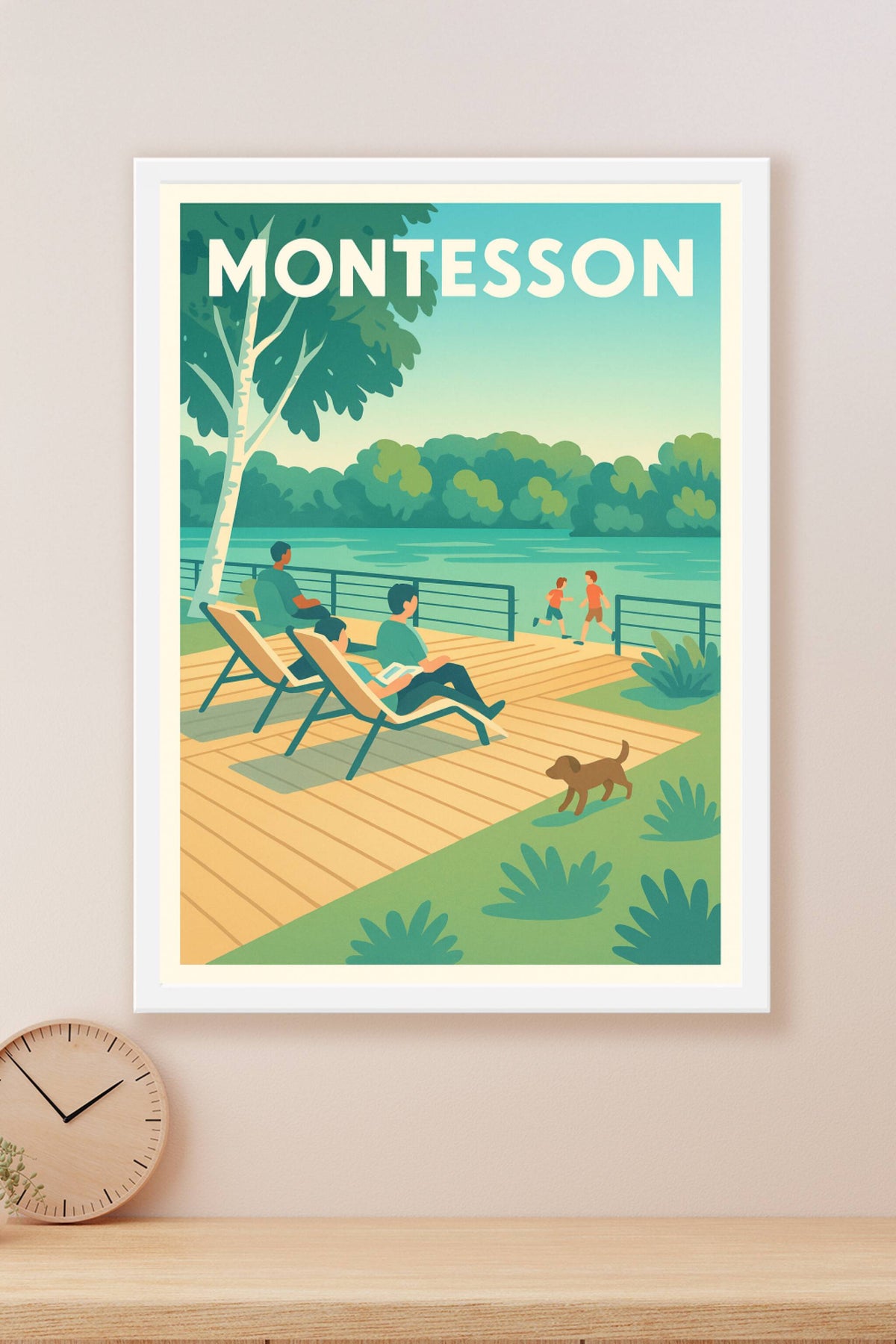 Affiche de Montesson - Instant détente au bord de l'eau