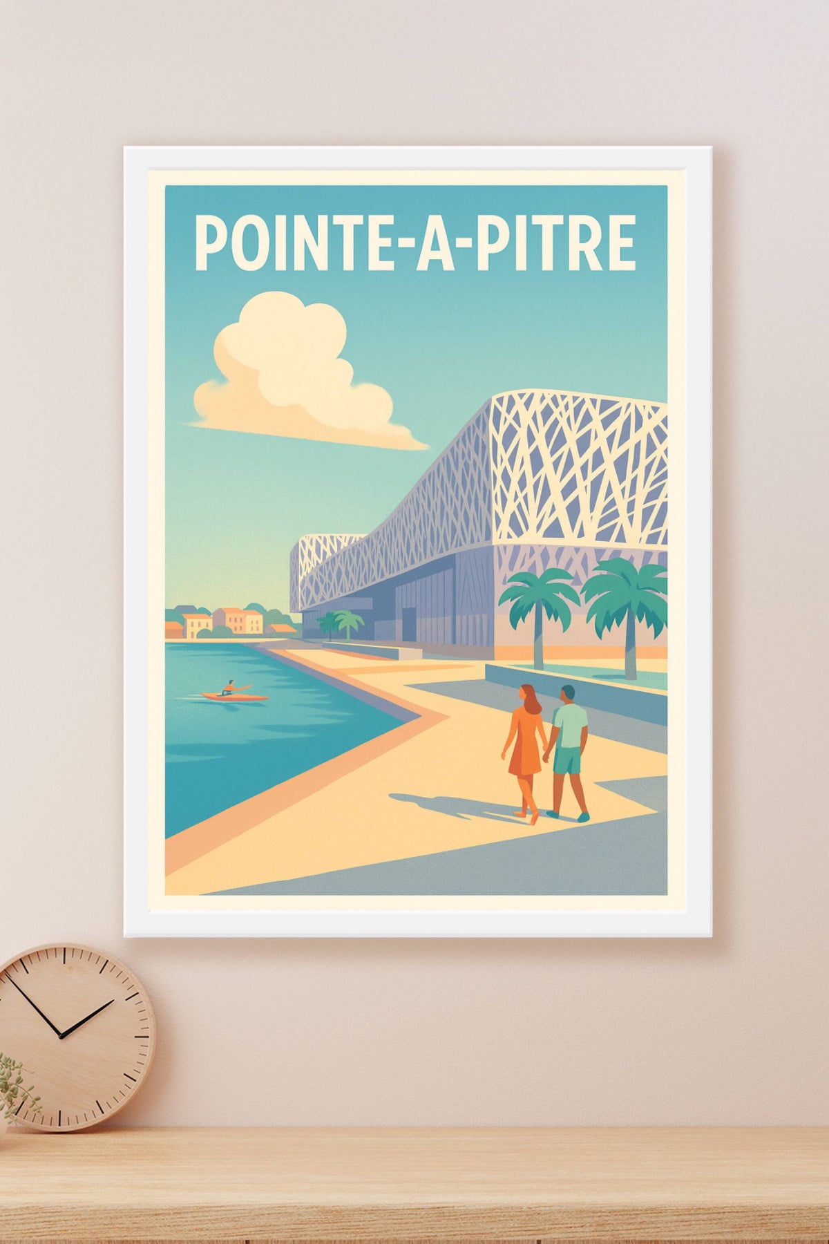 Affiche de Pointe-à-Pitre - Une promenade au bord de l'eau