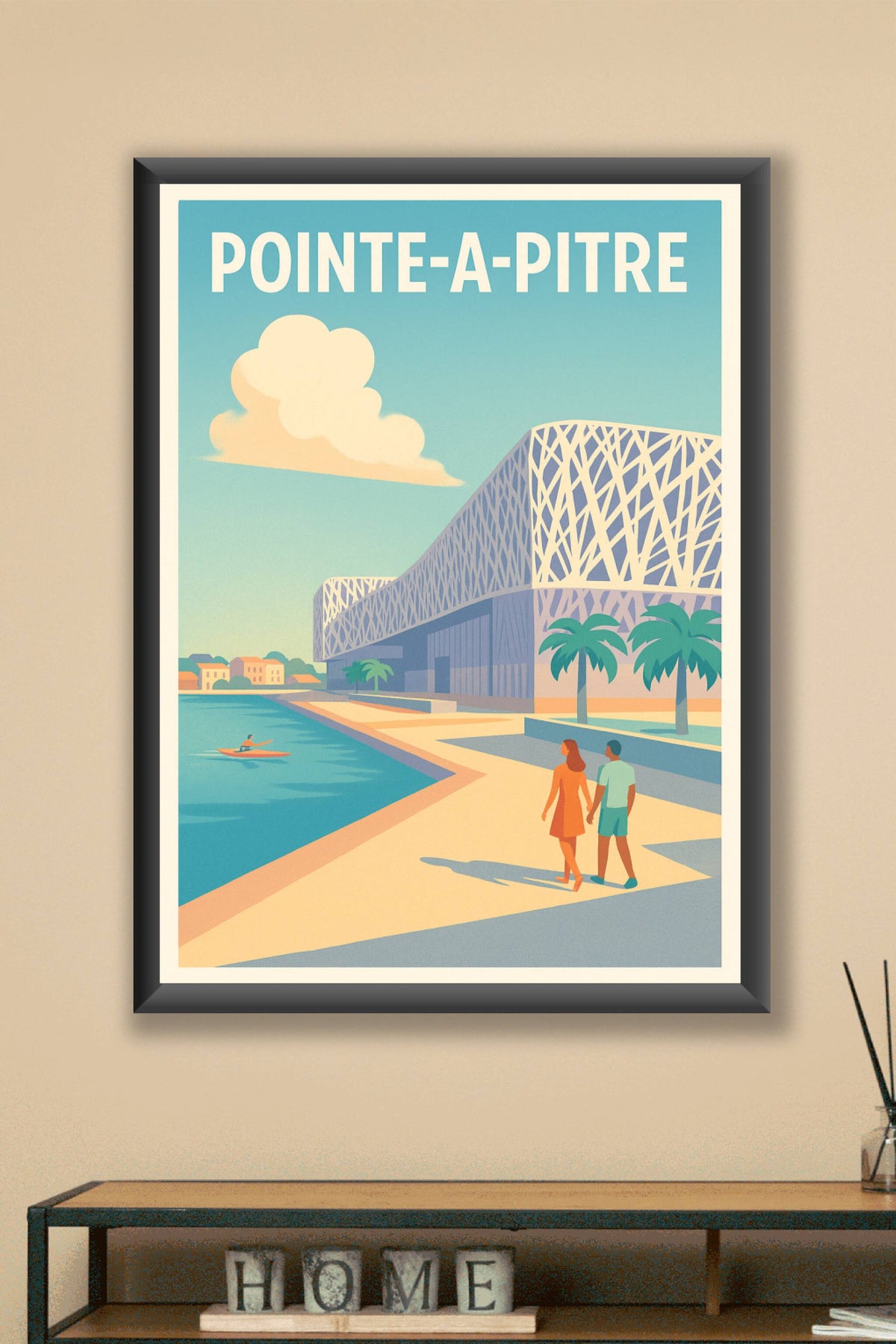 Affiche de Pointe-à-Pitre - Une promenade au bord de l'eau
