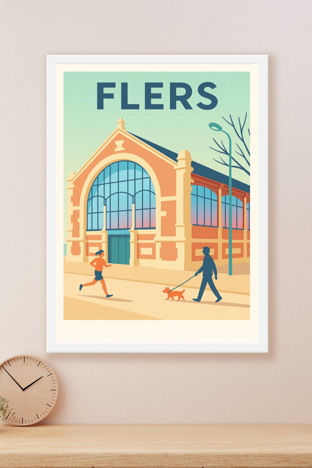 Affiche de Flers - Charme et vie quotidienne en Normandie