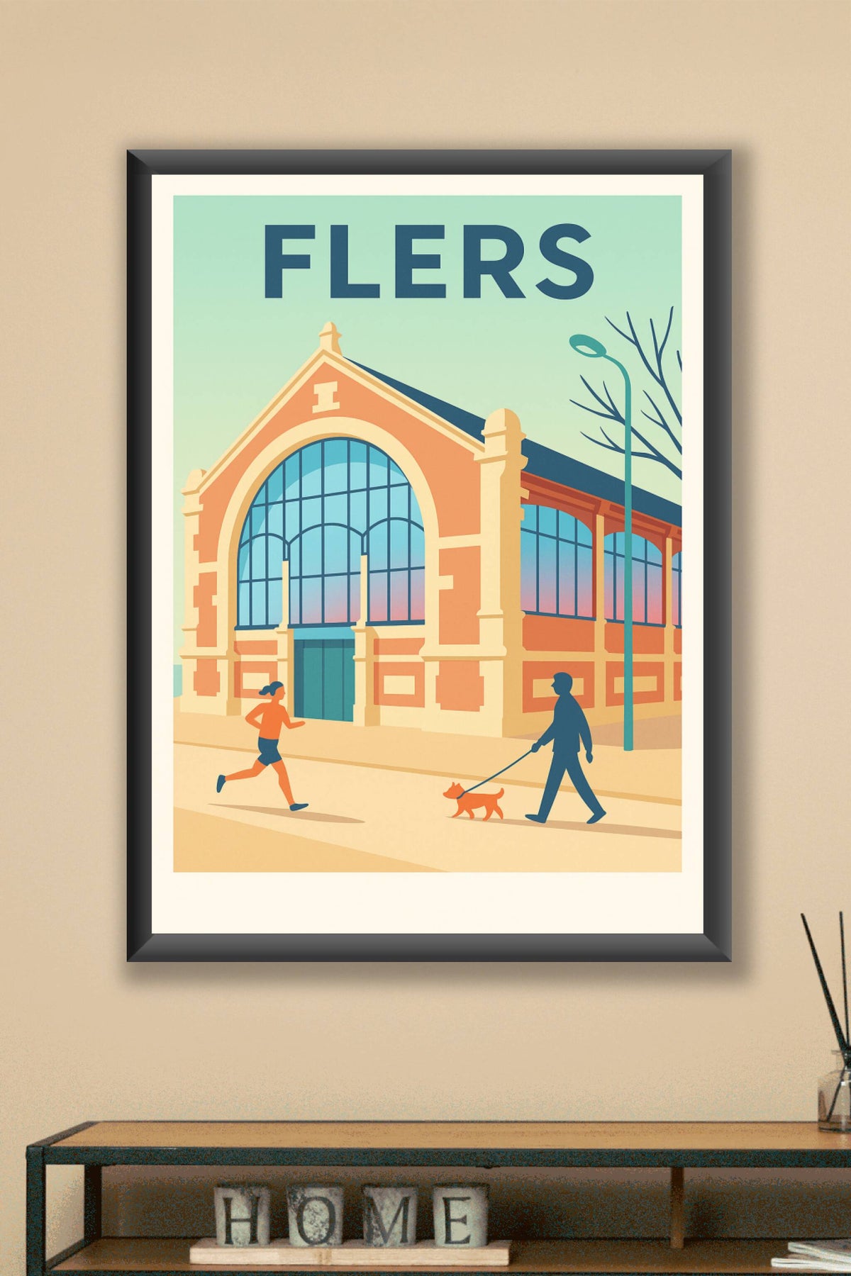 Affiche de Flers - Charme et vie quotidienne en Normandie