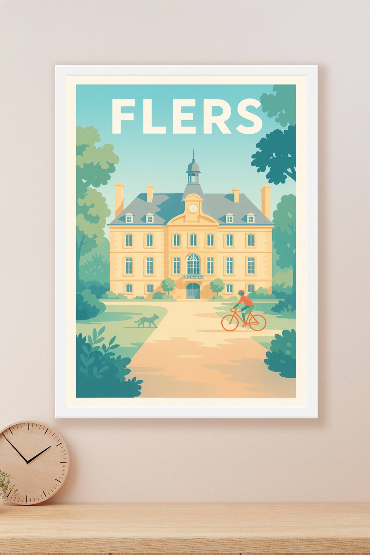 Affiche de Flers - L'élégance tranquille du château