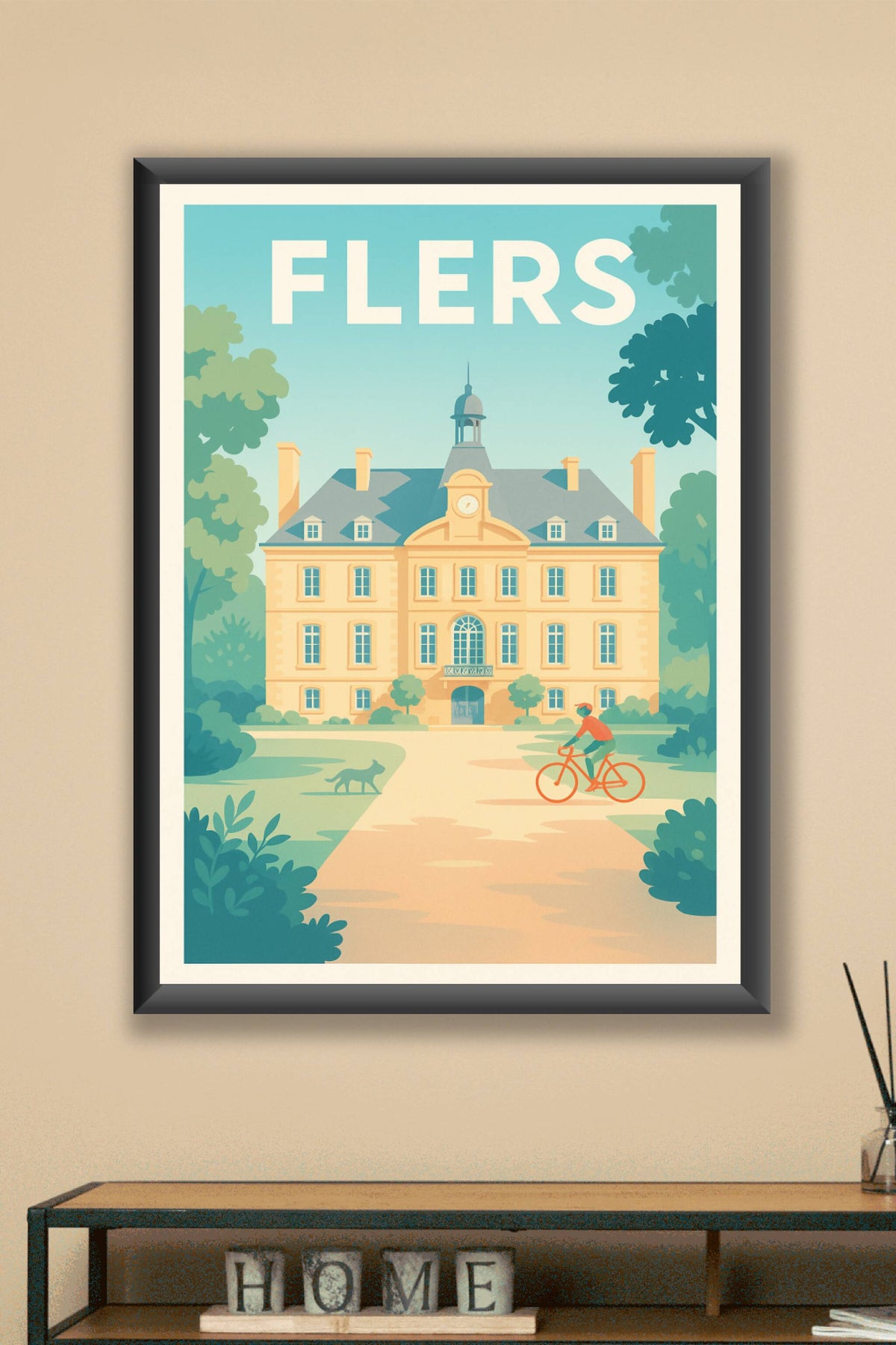 Affiche de Flers - L'élégance tranquille du château